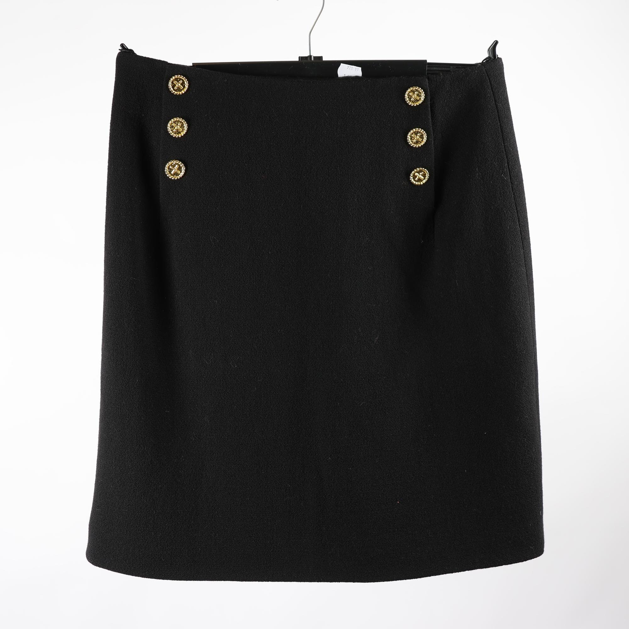 Kjol, Edward Achour Paris, svart, stl. 46