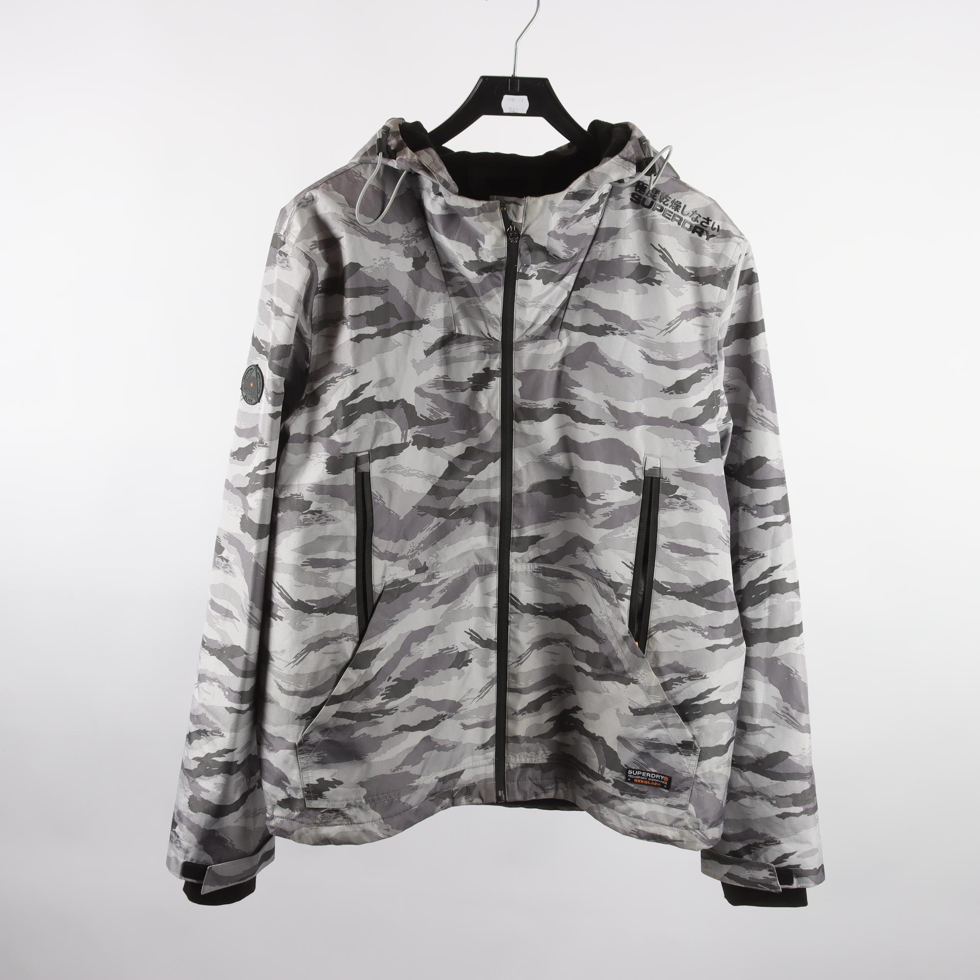 Vindjacka, Superdry, grå, stl. XL.