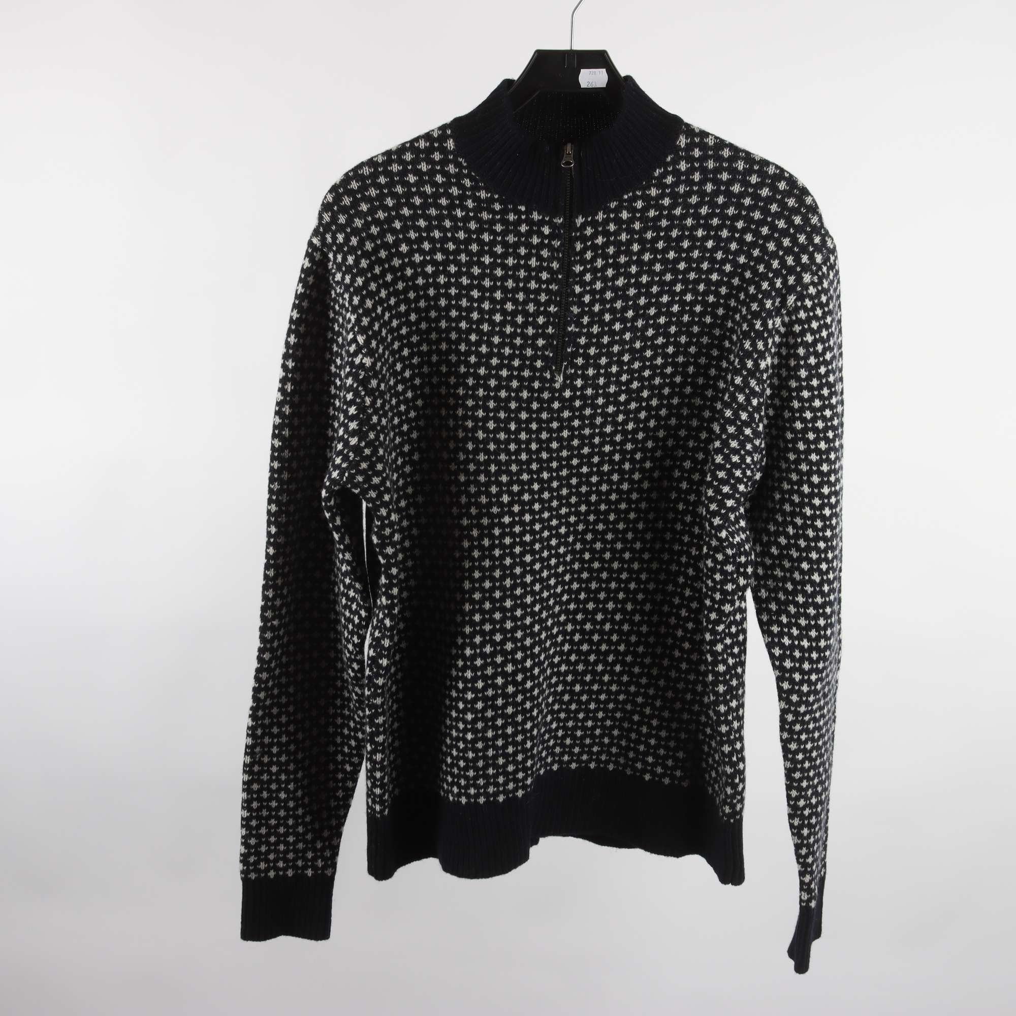 Tröja, High Mountain, blå, vit, stl. L