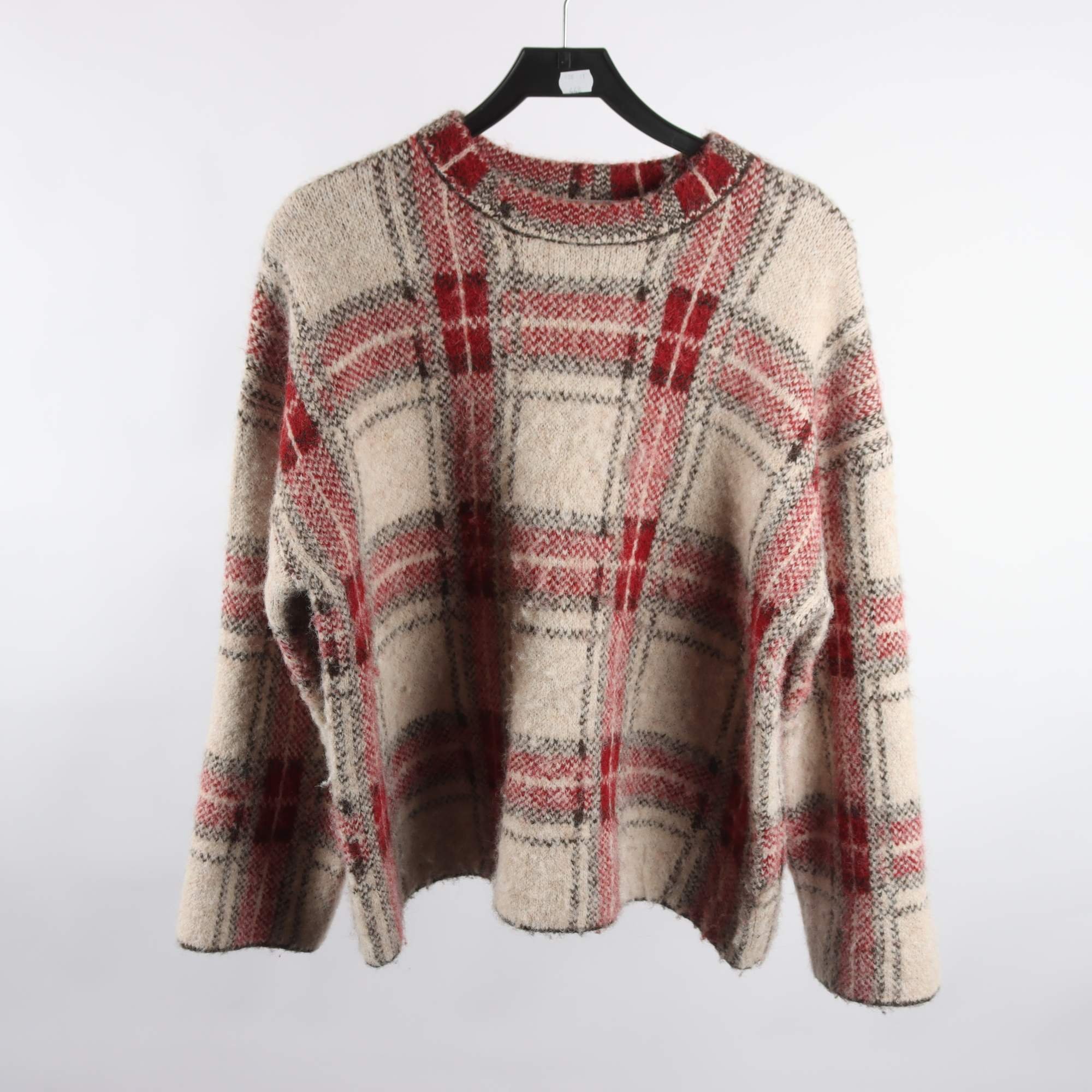 Tröja, Carin Wester, rutig, röd, stl. XS.
