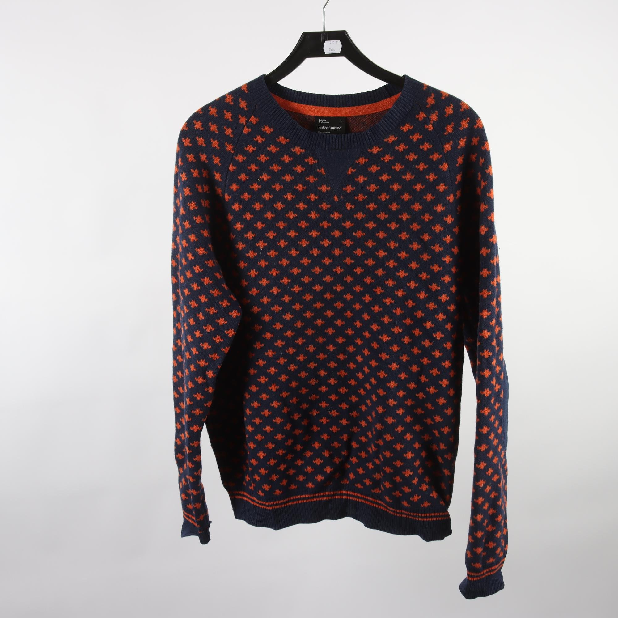 Tröja, PeakPerformance, blå, orange, stl. L