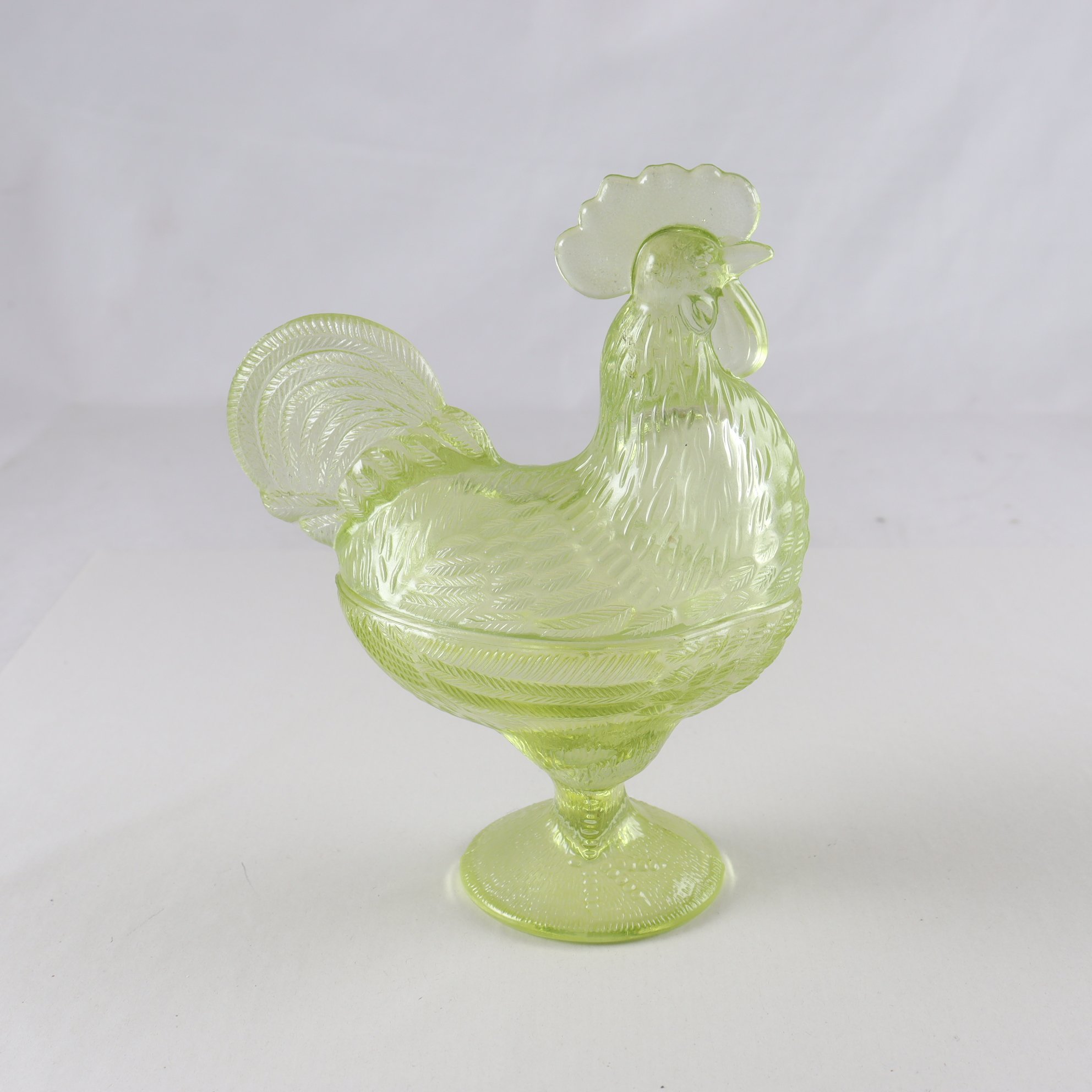 Godisgömma, Tupp, glas, grön. Samfraktas ej