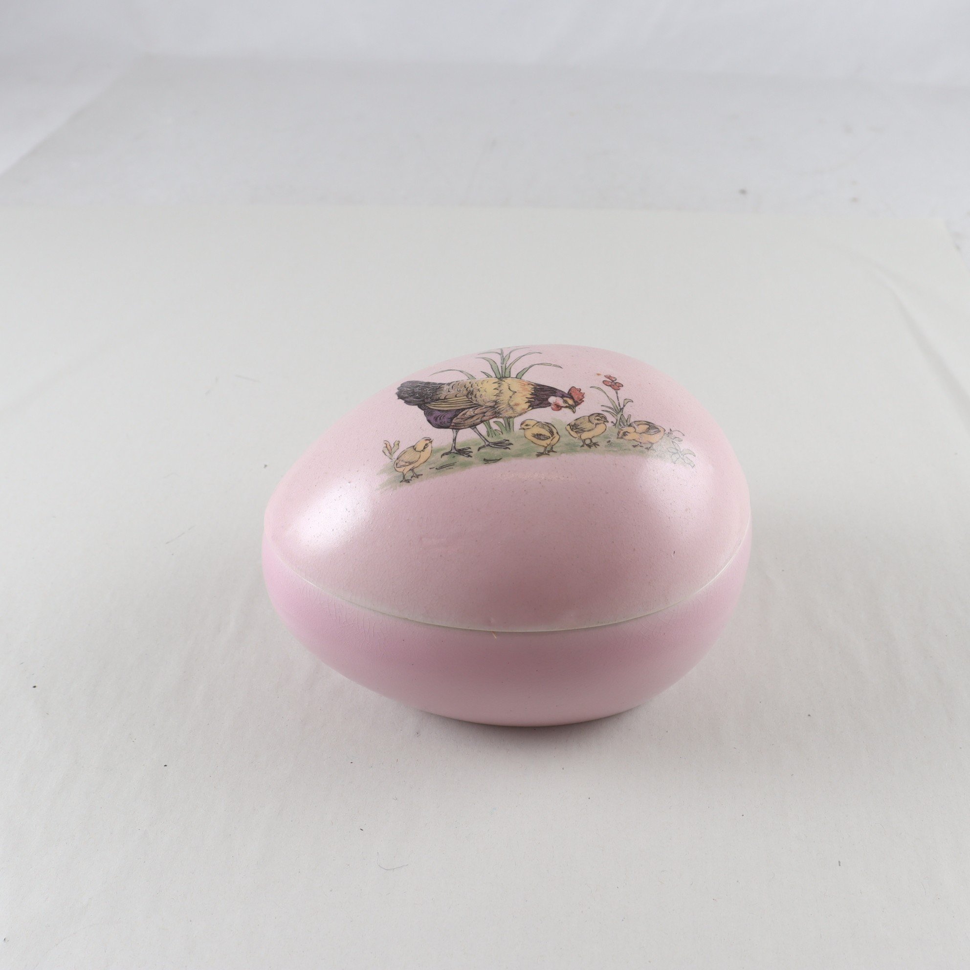 Påskägg, Gustavsberg, rosa, porslin. Samfraktas ej