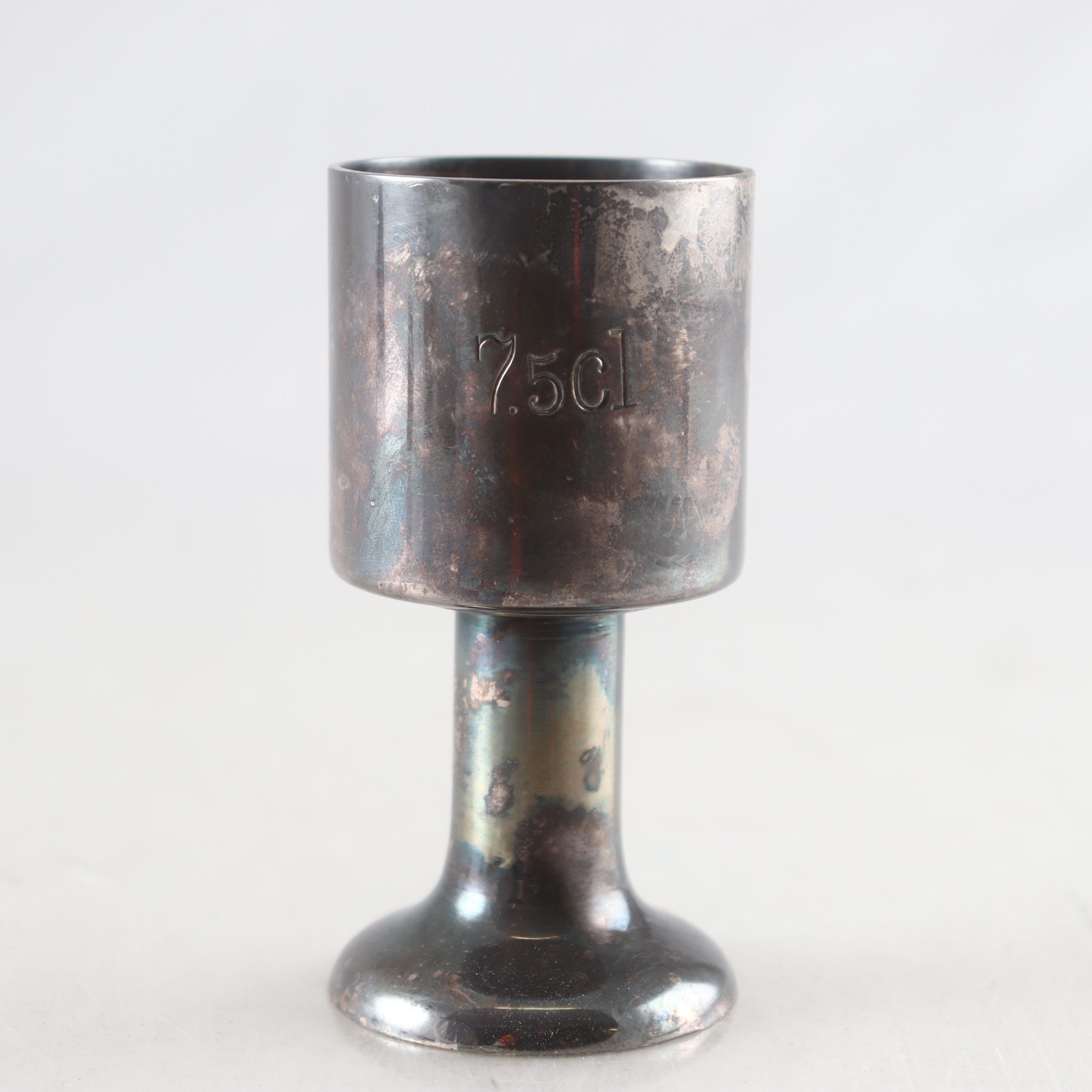 Brännvinskalk, nysilver, Gense, 7.5 cl