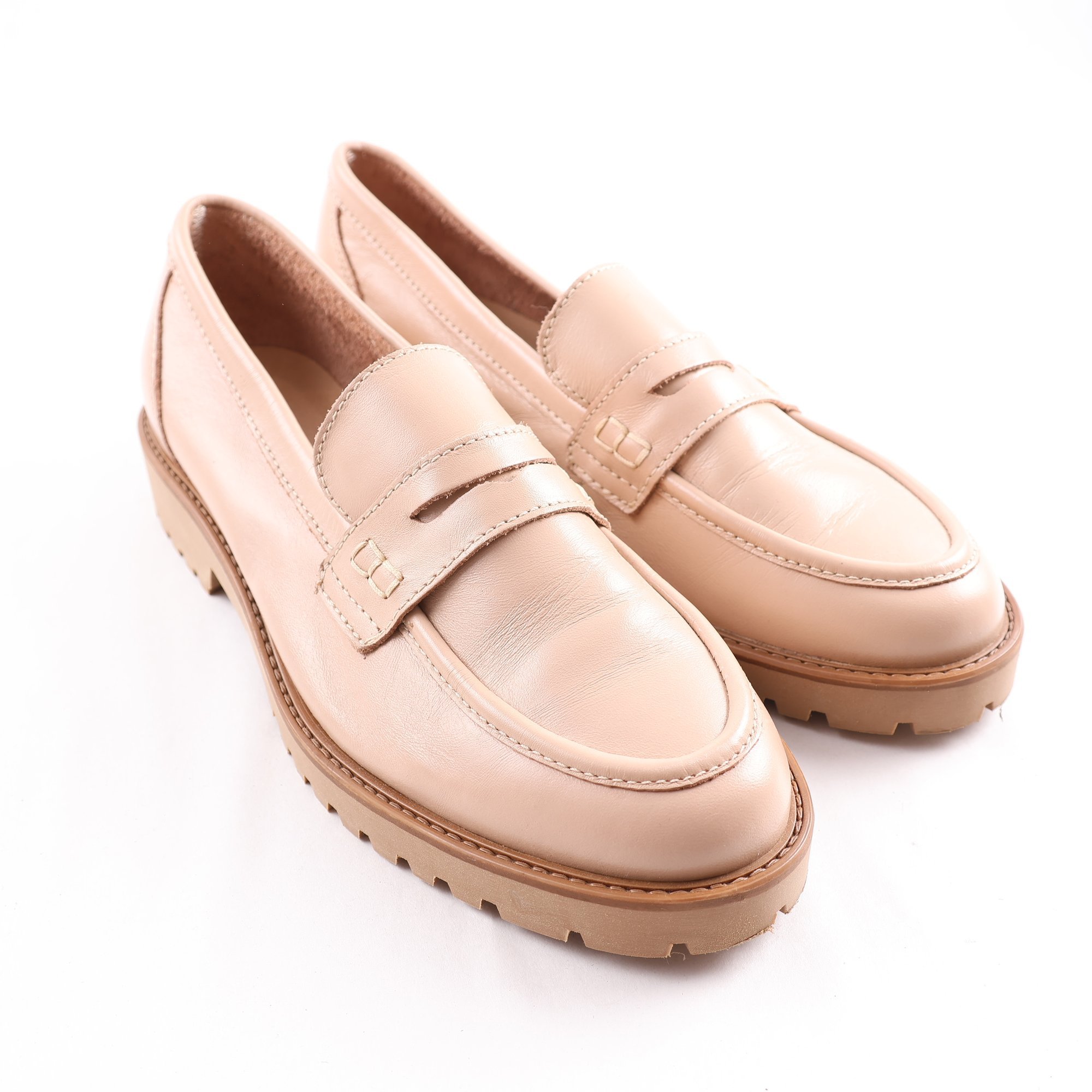 Loafers, Stilmoda, läder, stl. 38