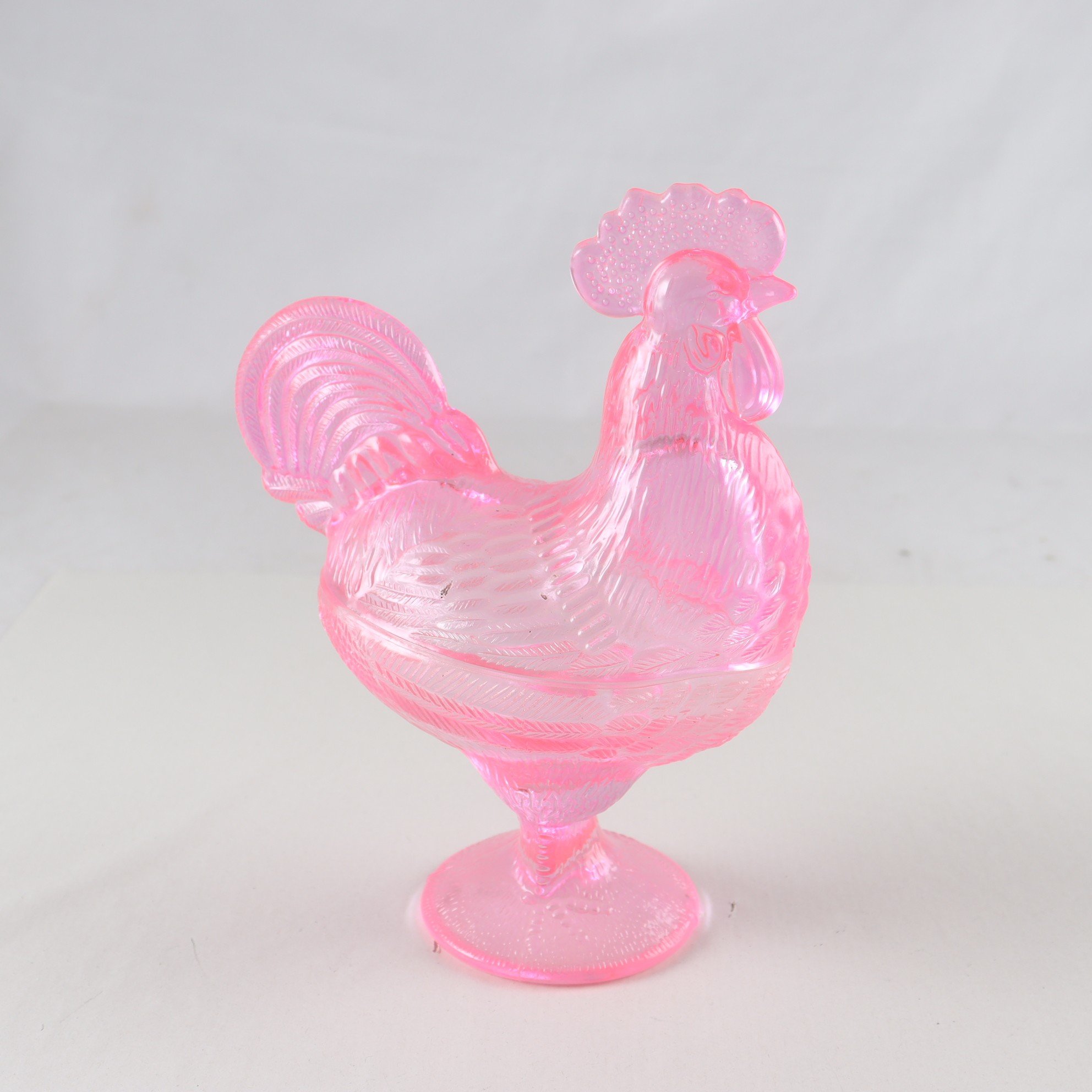 Godisgömma, Tupp, glas, rosa. Samfraktas ej