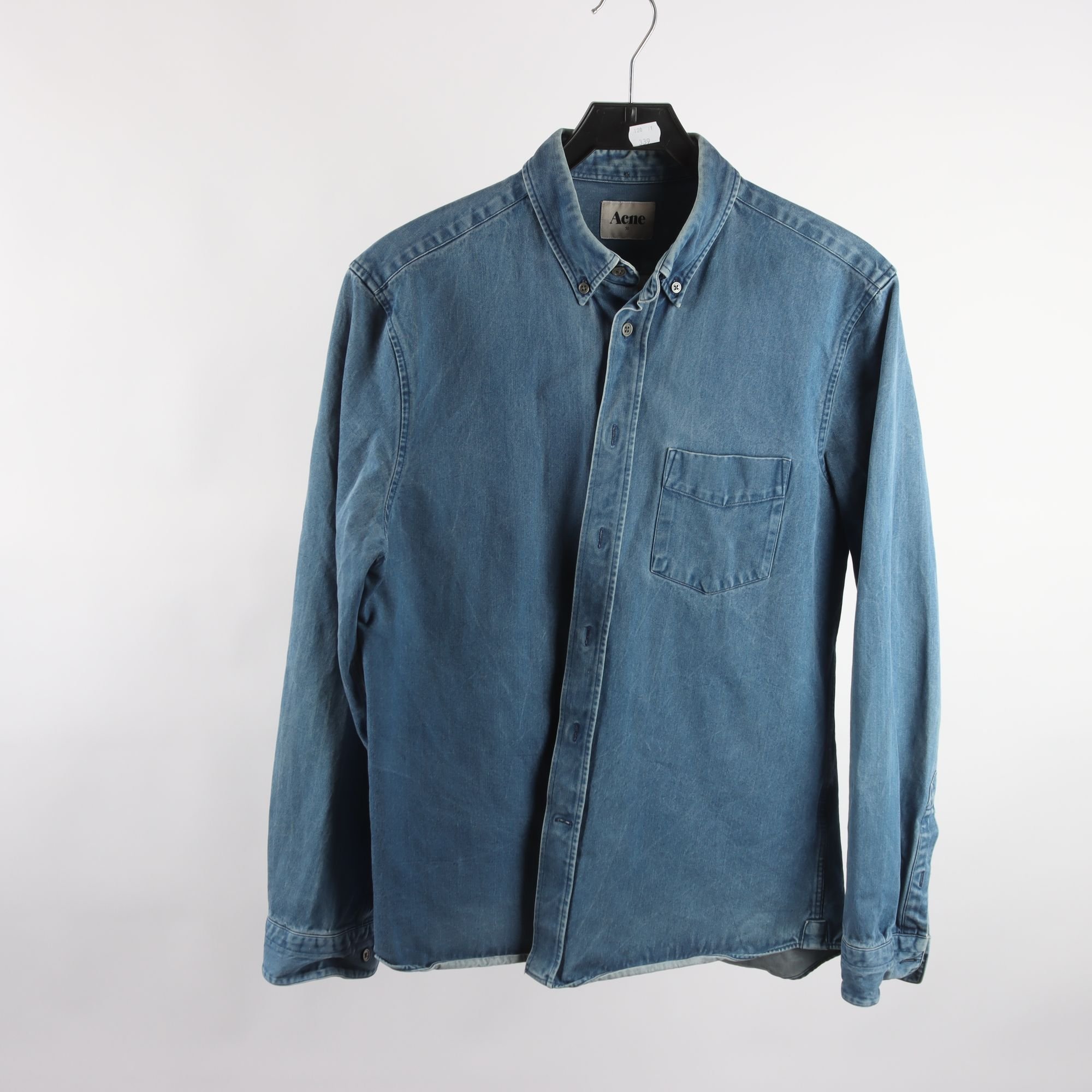 Jeansskjorta, Acne, blå, stl. 50.