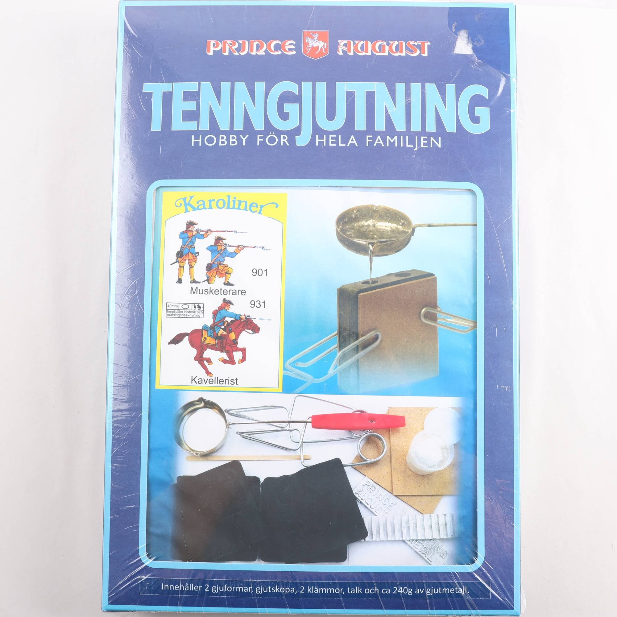 Tenngjutning, Prince august, för tenngjutningar.