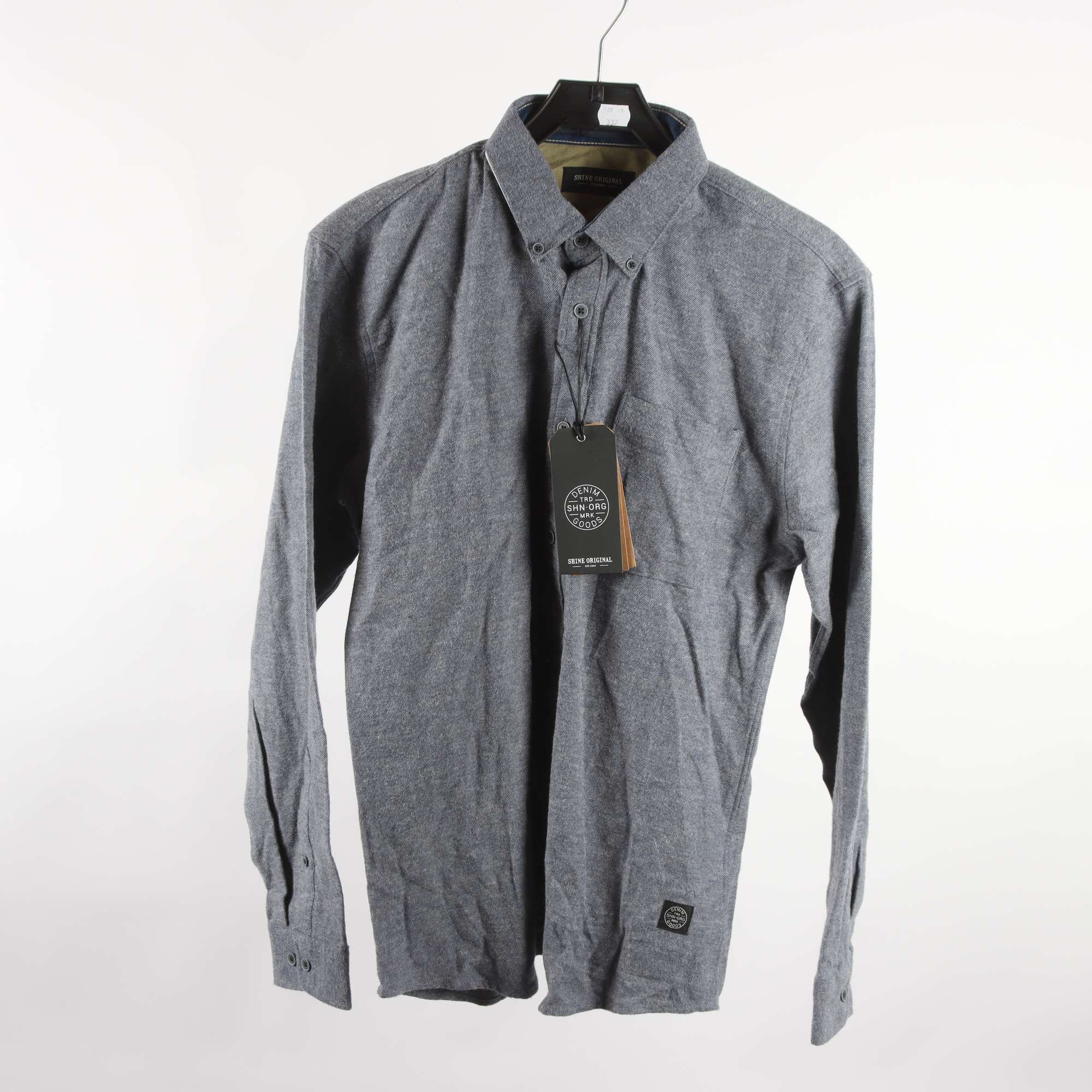 Skjorta, Shine Original, grå, flanell, stl. M.