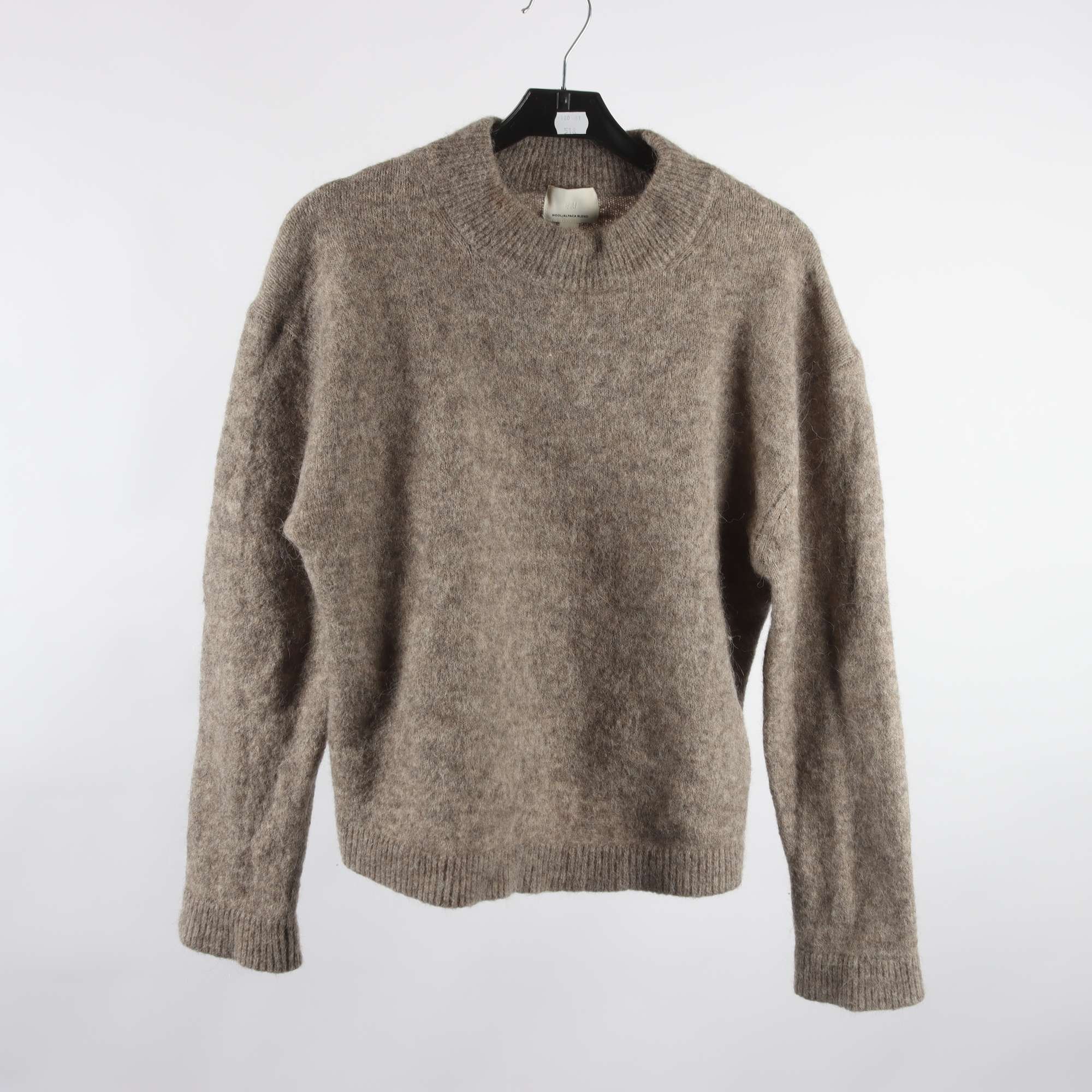 Tröja, H&M, beige, ull, alpaca, stl. S.