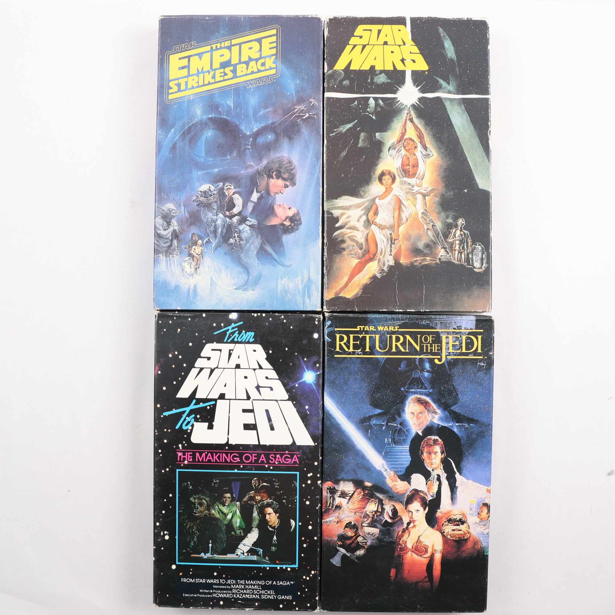 VHS Star Wars trilogi & From Star Wars to Jedi: The Making of a Saga