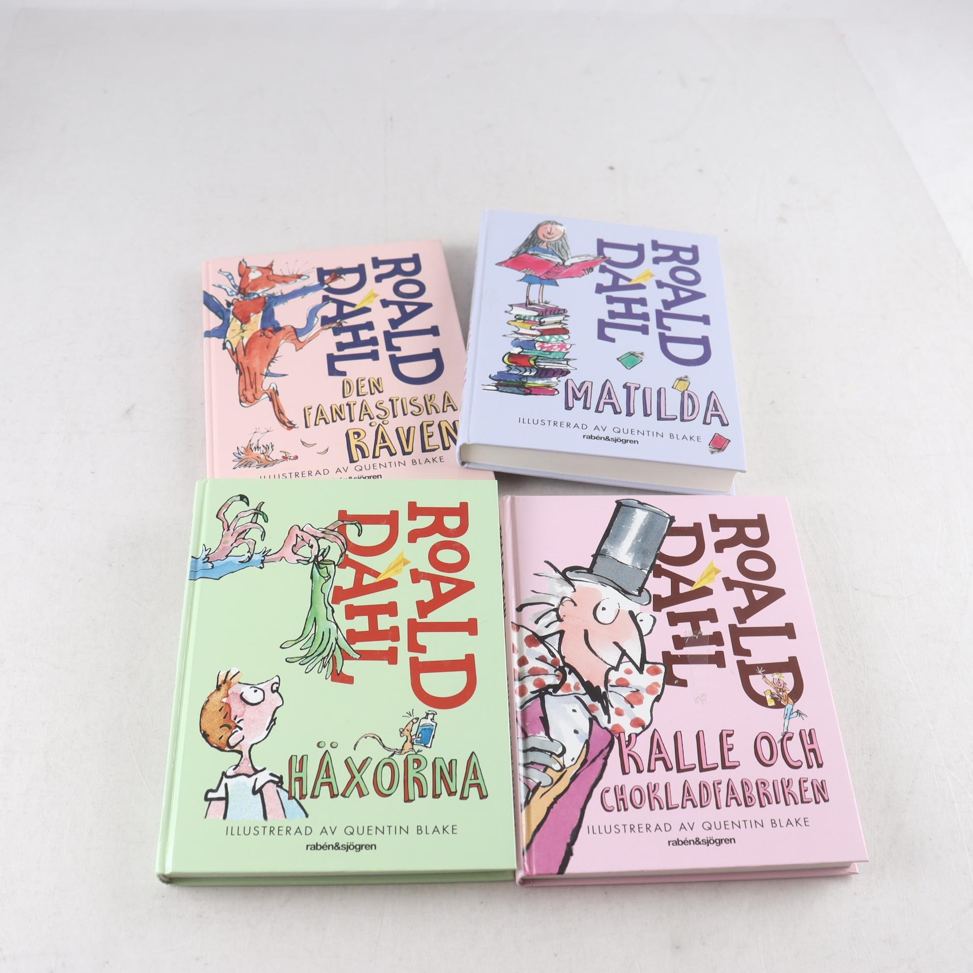 Roald Dahl, bokpaket med 4 volymer