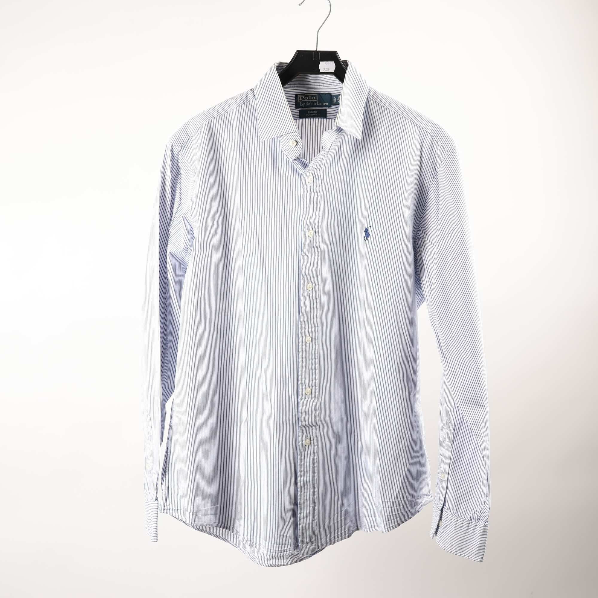 Skjorta, Polo Ralph Lauren, blå, vit, randig, stl. L