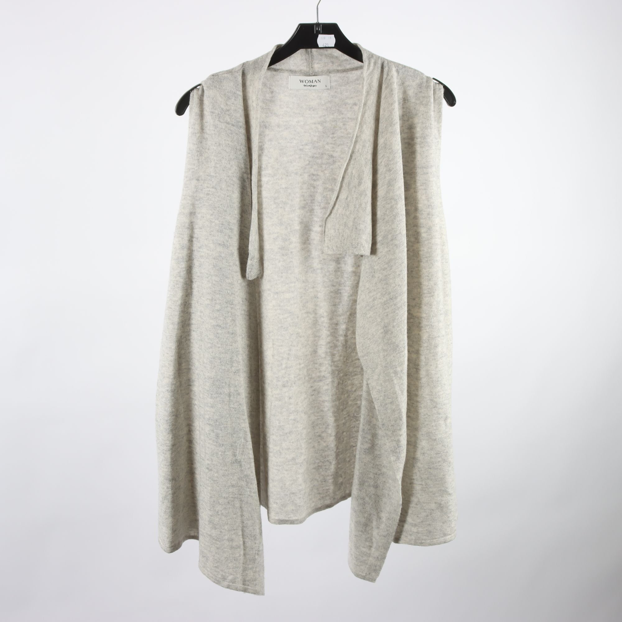Väst, Woman, grå, ull, cashmere, stl. L.