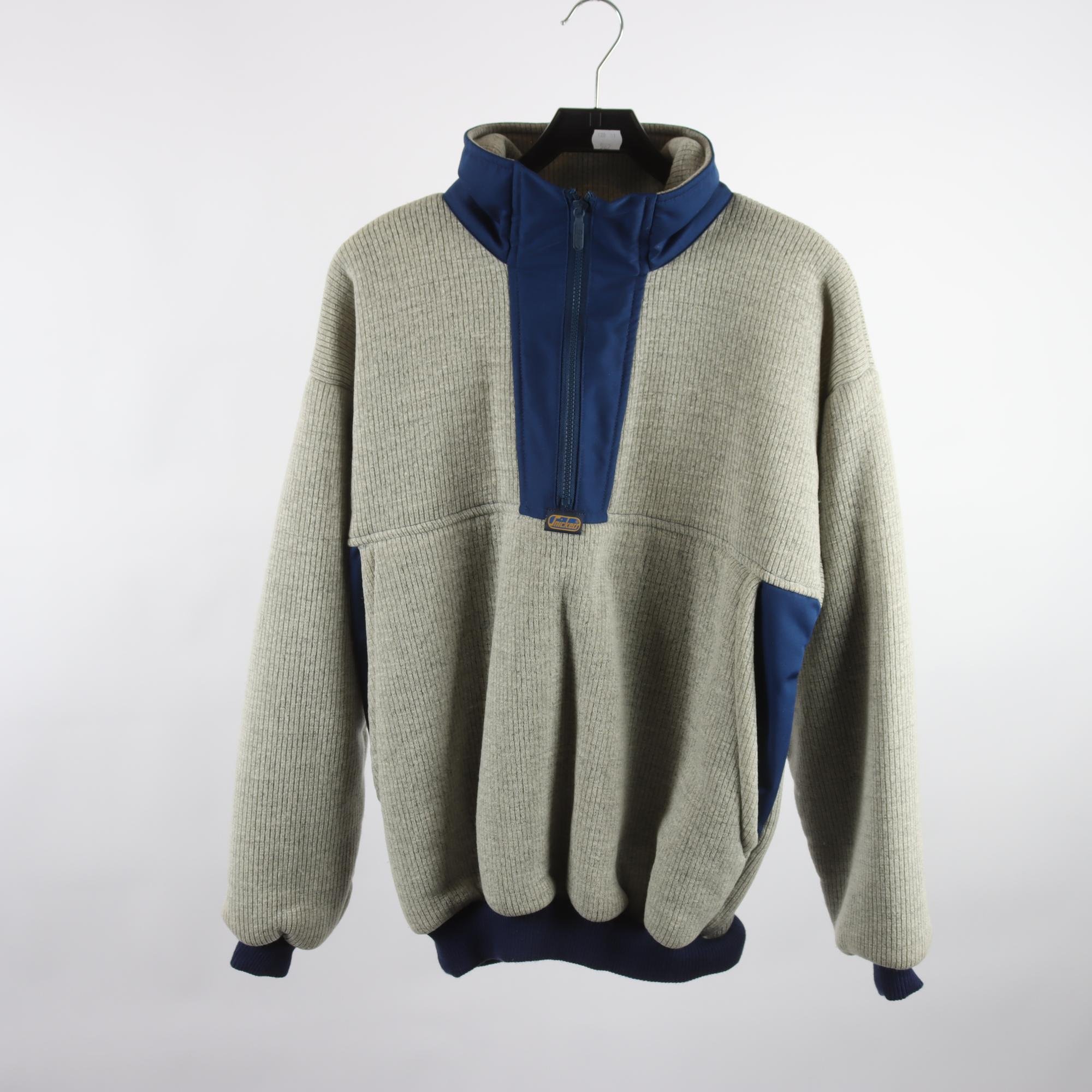 Tröja, Snickers, grå, blå, pilefoder, stl. S.