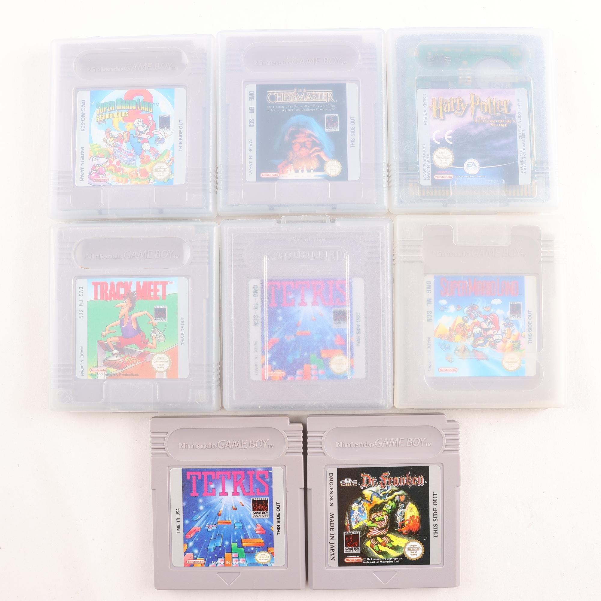 Handspel, Nintendo gameboy, blandat.