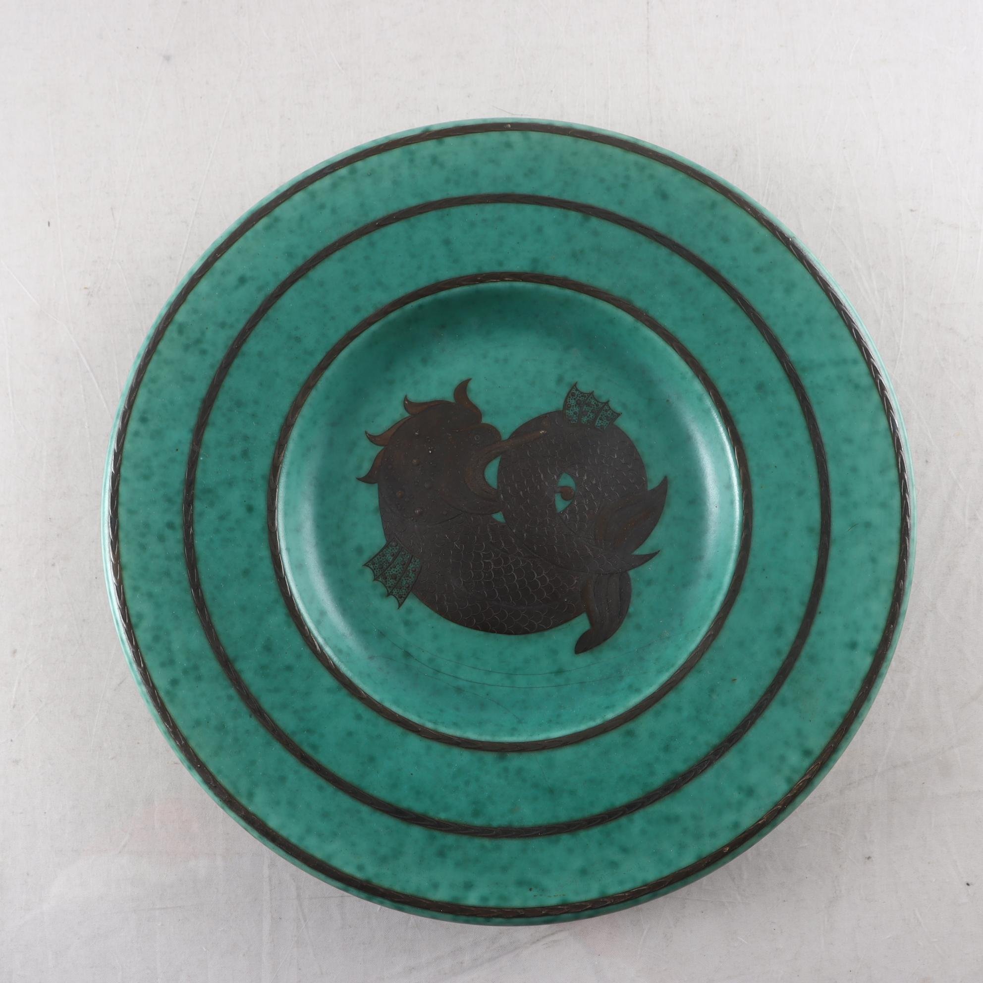 Fat, stengods, ”Argenta”, Wilhelm Kåge, Gustavsberg. Samfraktas ej.