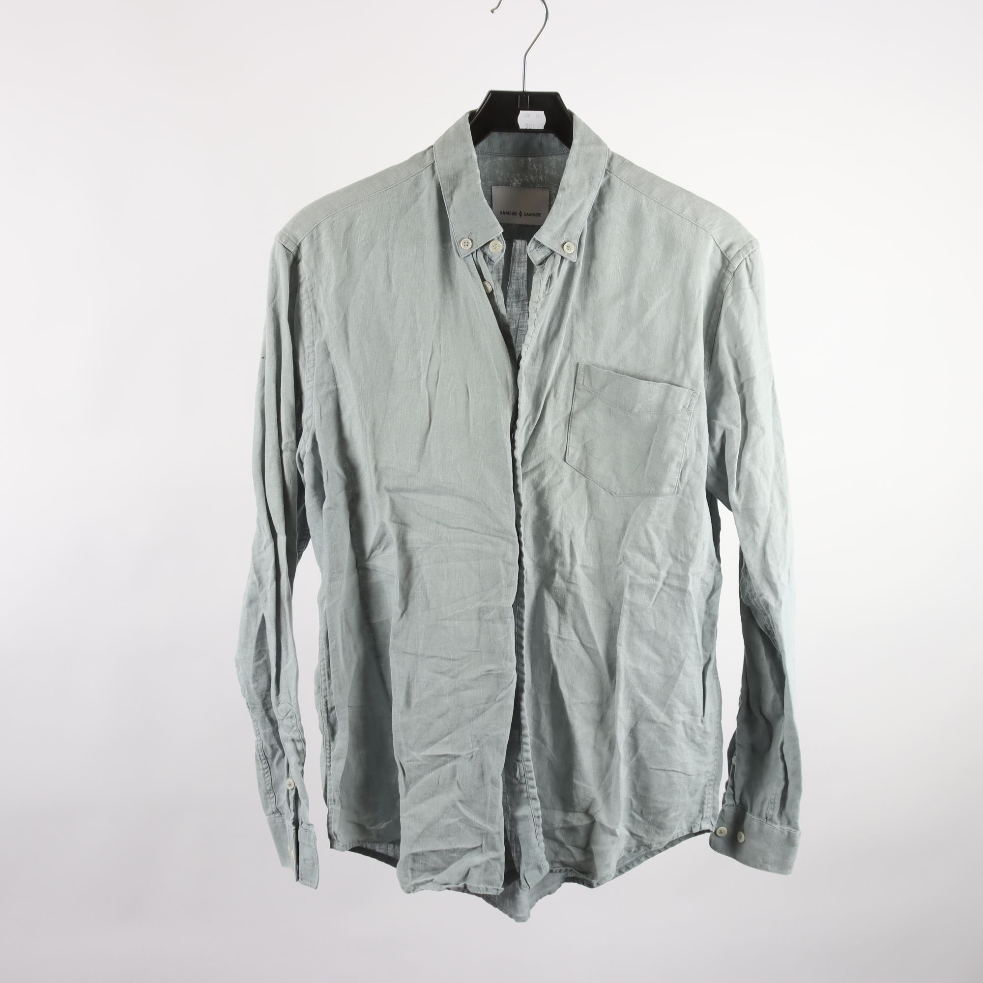 Skjorta, Samsøe Samsøe, grå, 100% lin, stl. S.
