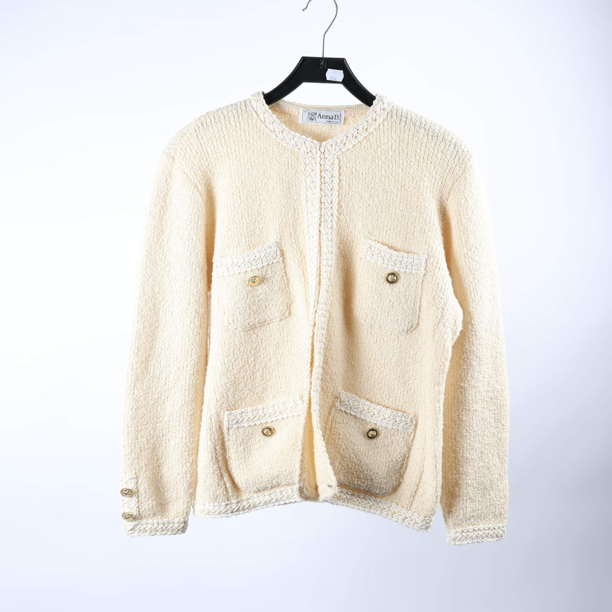 Kofta, Anna.D, ljusbeige, stl. 46