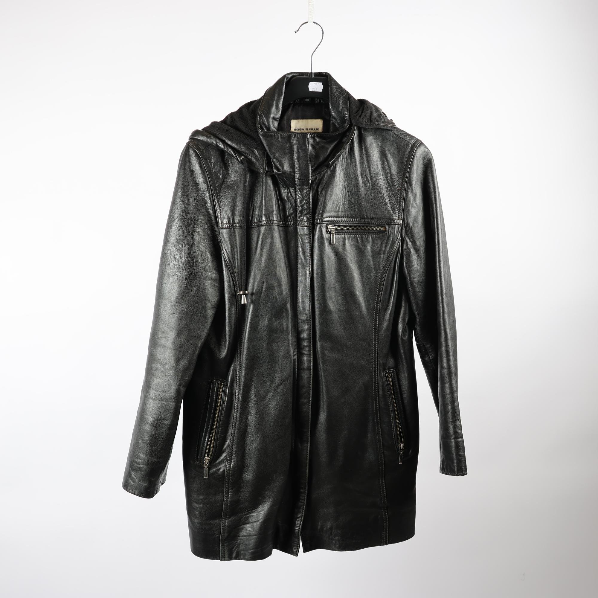 Skinnjacka, Rock N Blue, svart, stl. 38