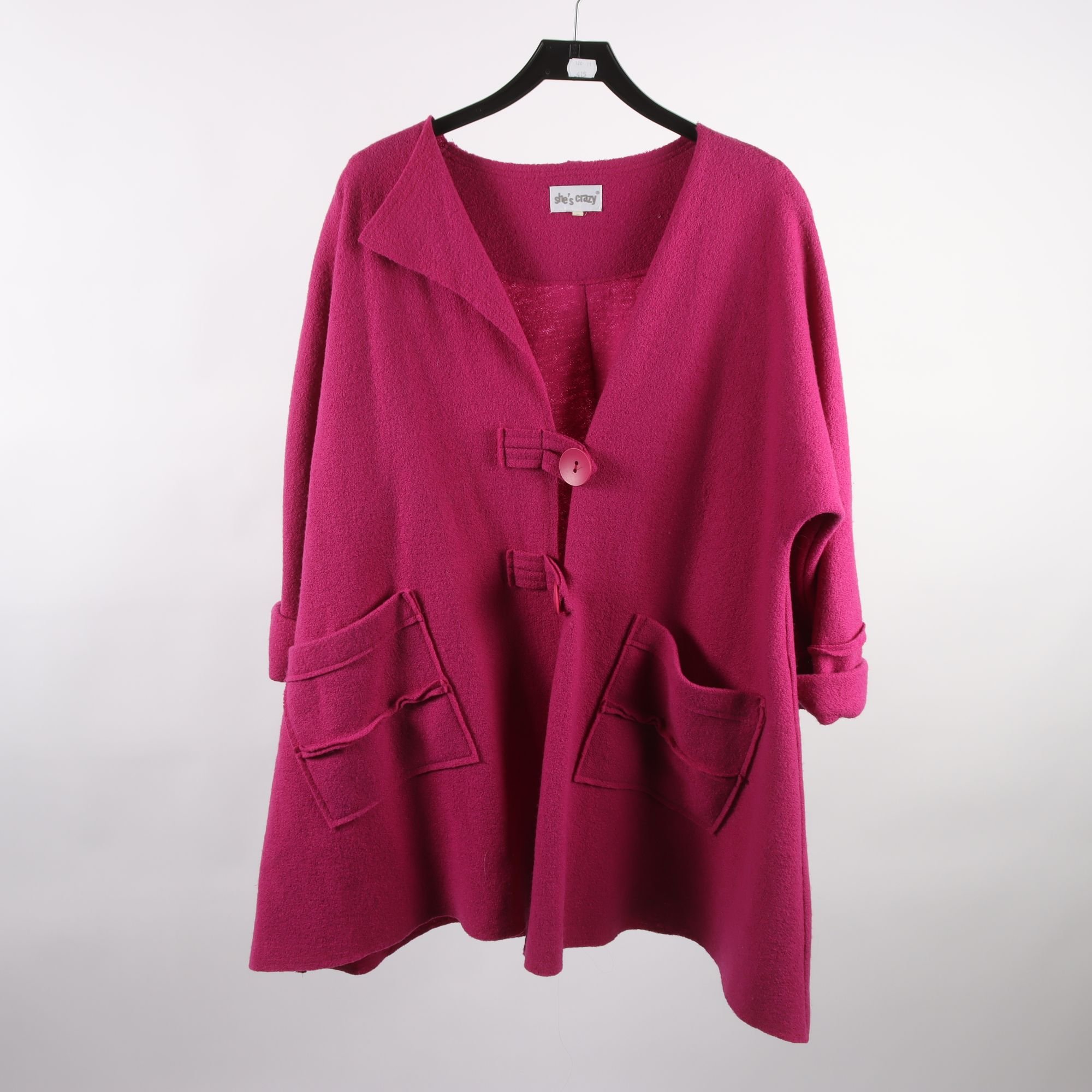 Jacka, Shés Crazy, rosa, 100% ull, stl. ca. L.