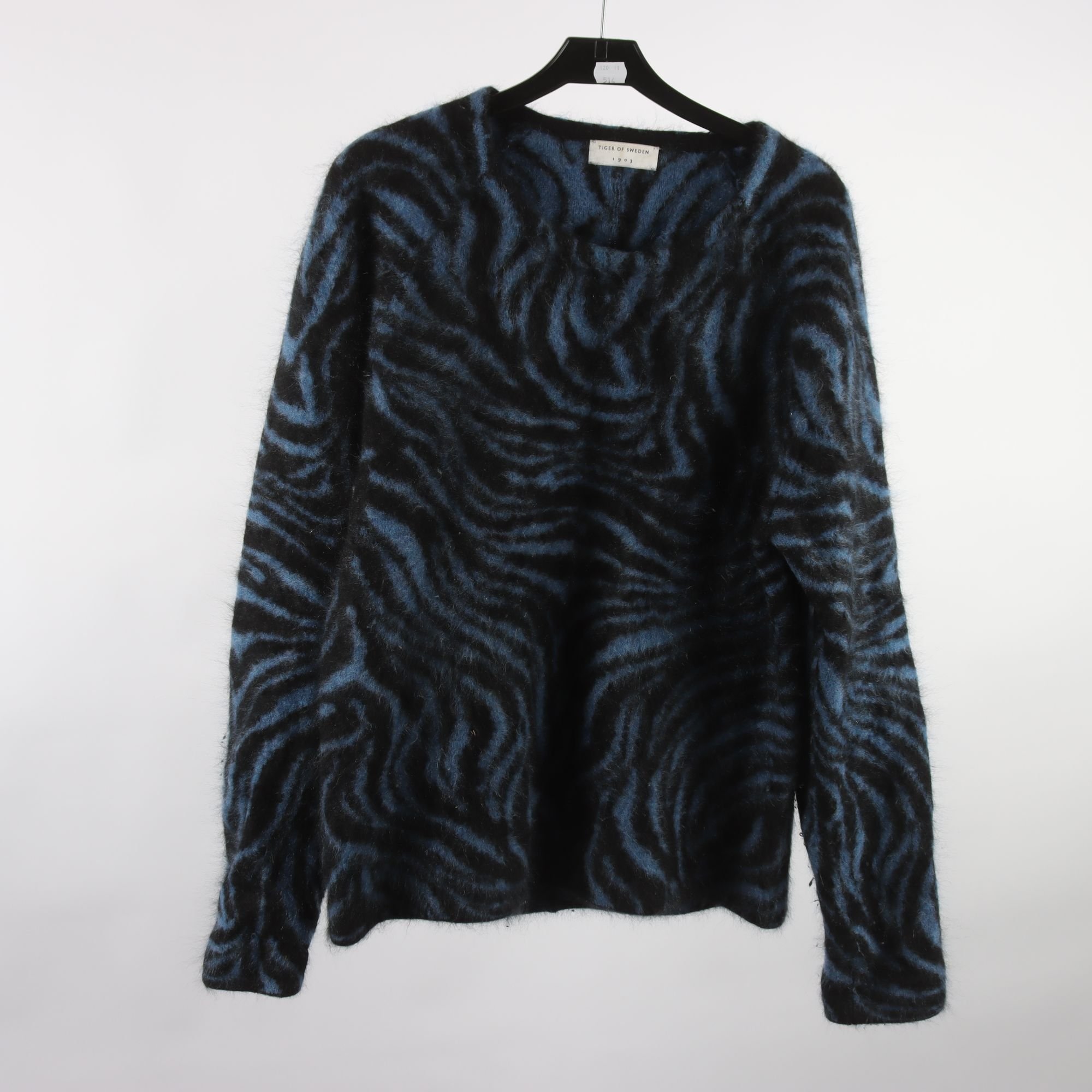 Tröja, Tiger of Sweden, blå, svart, 100% cashmere, stl. M.