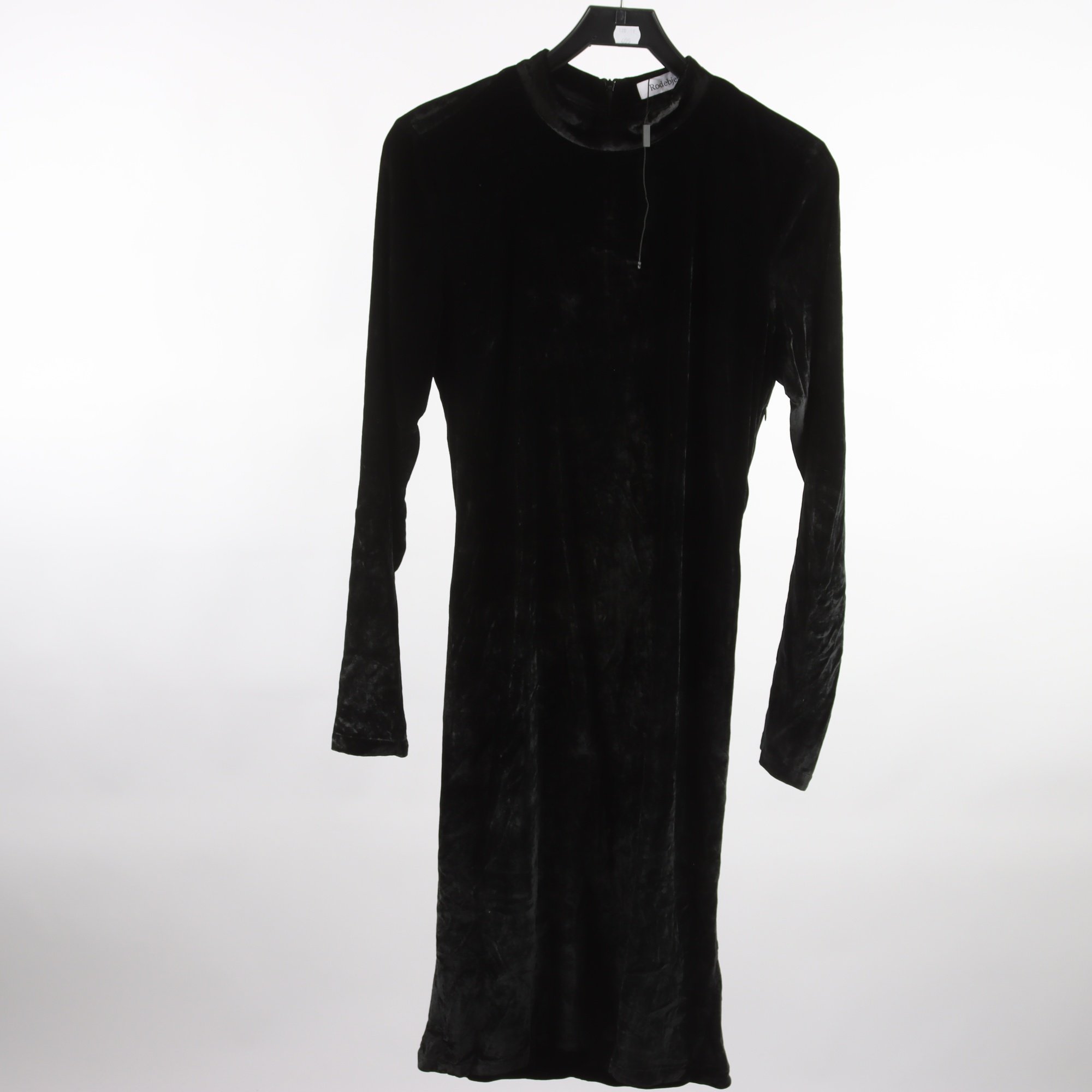 Klänning, Rodebjer, svart, velour, stl. L.