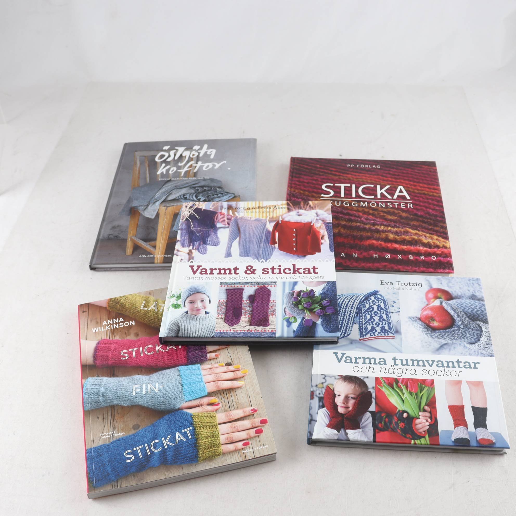 Stickning, bokpaket med 5 volymer