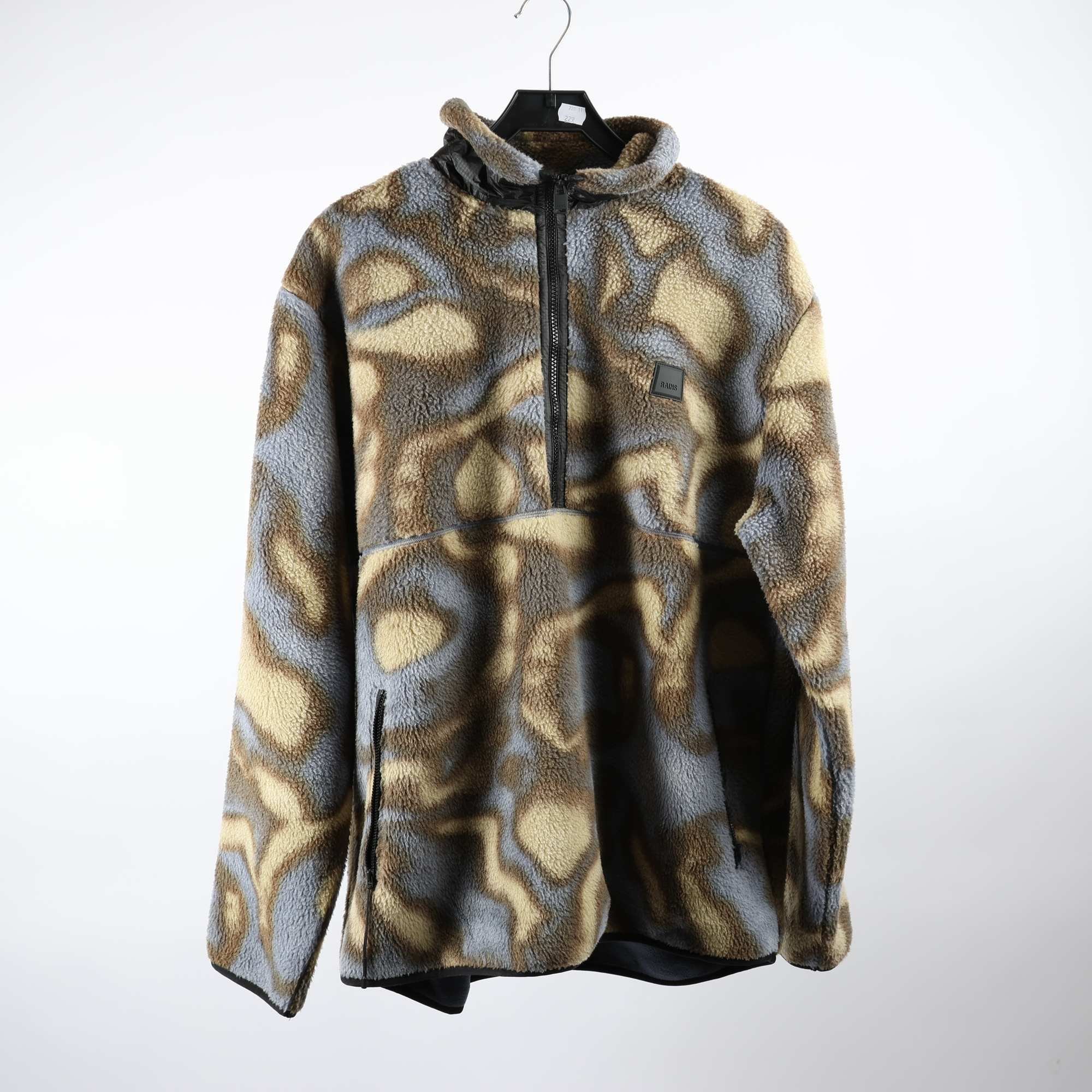 Fleecetröja, Rains, mönstrad, stl ca. L/XL