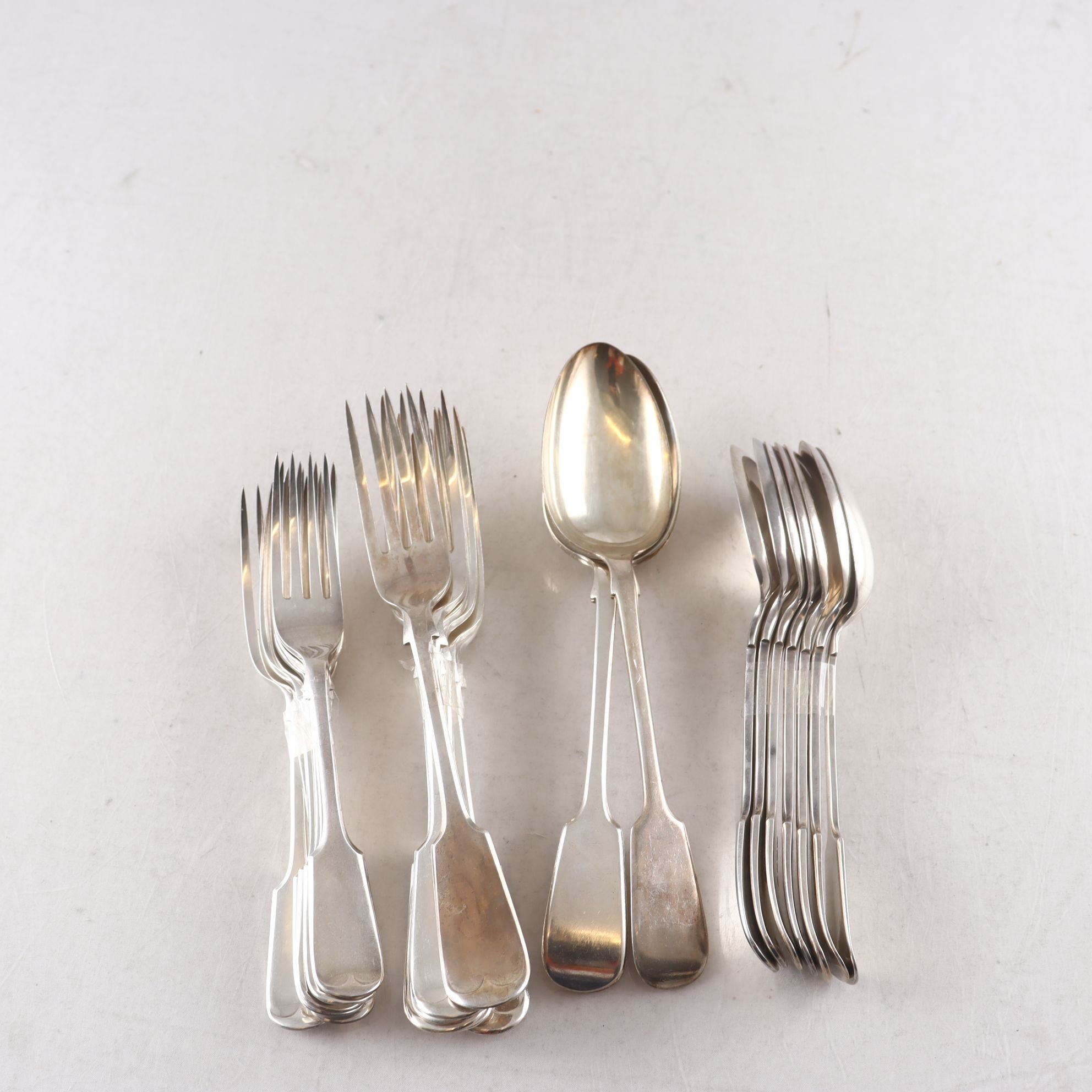 Bestick, Sheffield, Atkin Brothers, nysilver, 22 del.