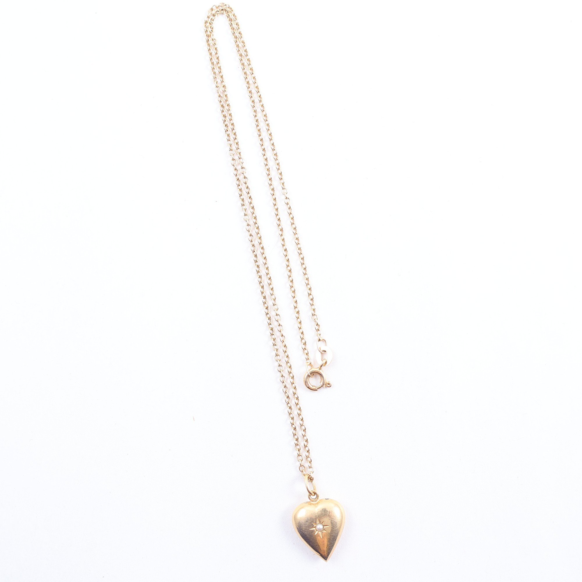 Halsband & hänge, guld 18k, vikt: 4.2g