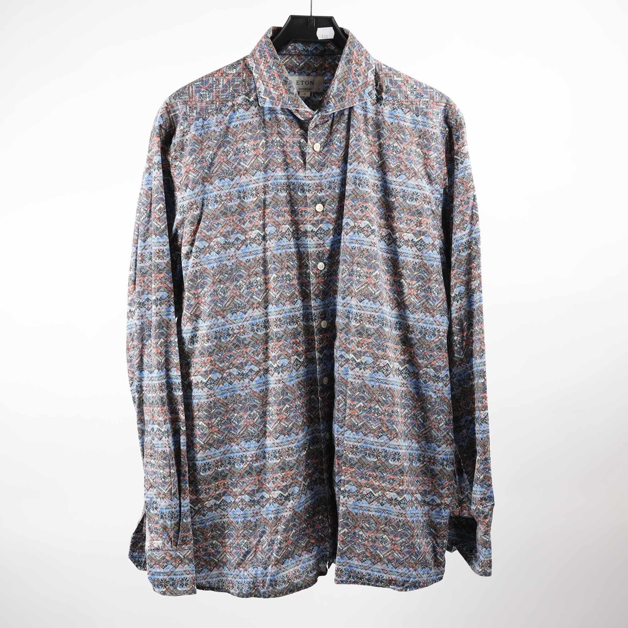 Skjorta, Eton, mönstrad, stl. XL