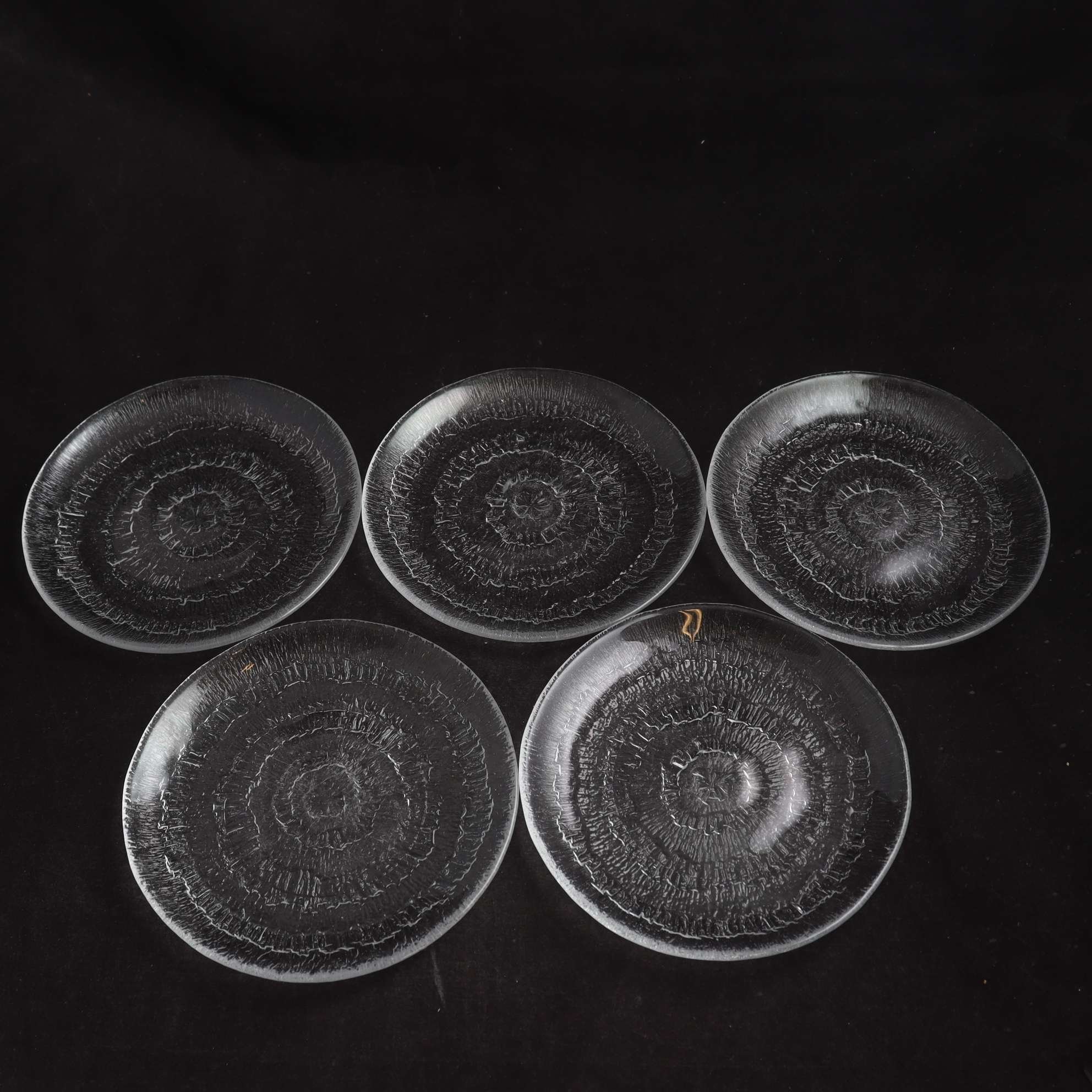 Assietter, Iittala, ”Solaris”, Tapio Wirkkala, 5 st.