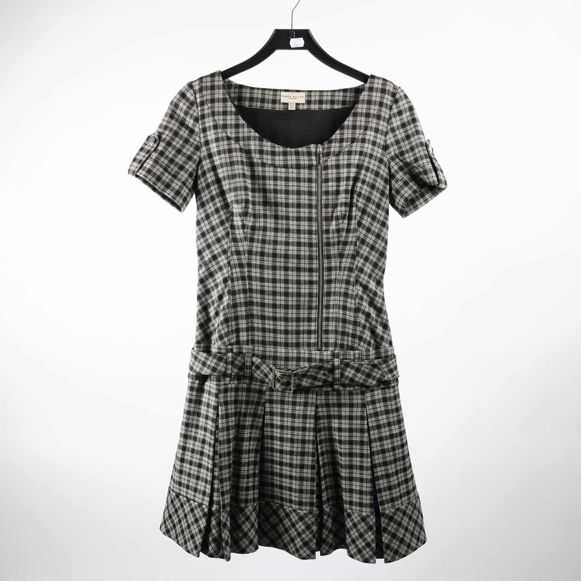 Klänning, Karen Millen, svart, vit, stl. 38