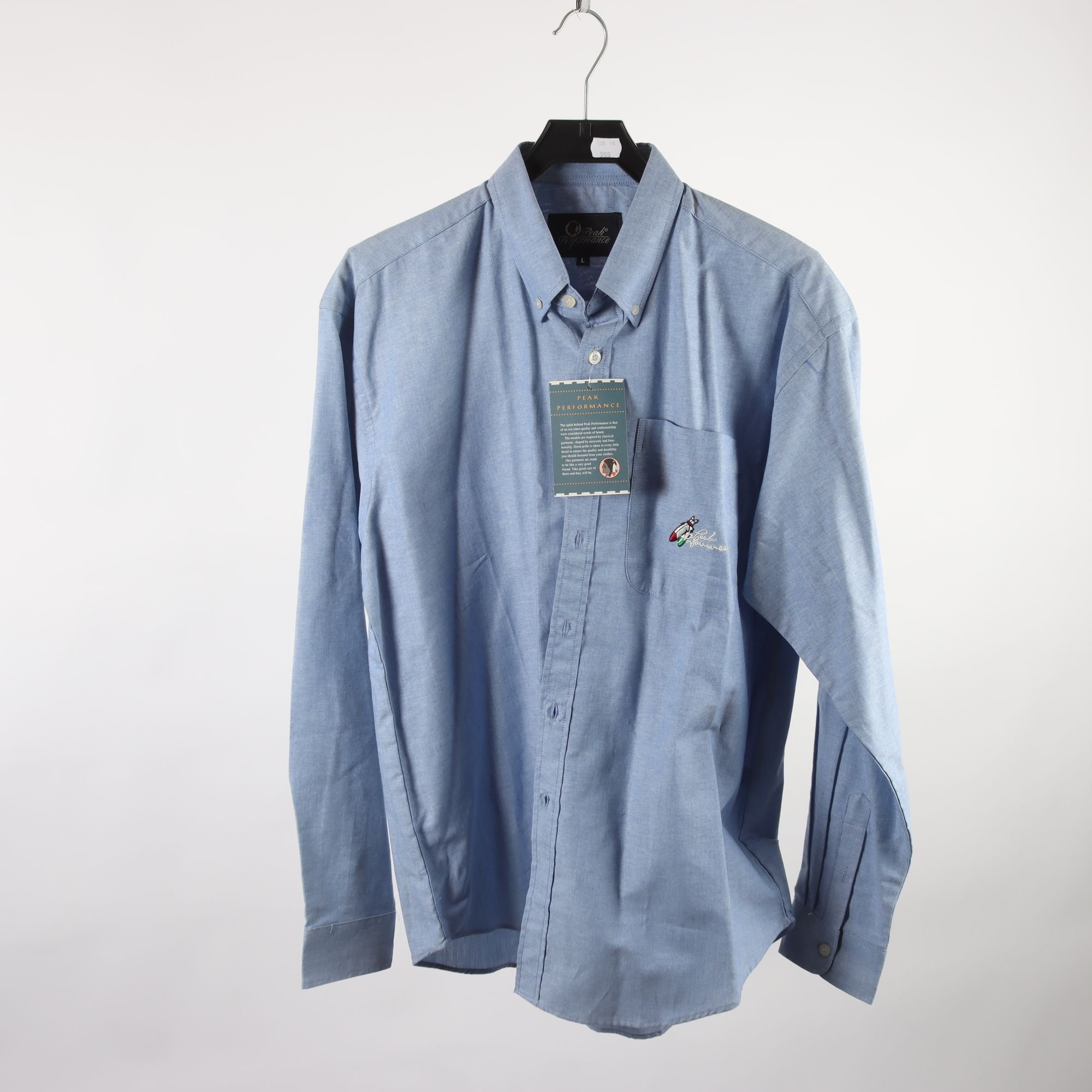Skjorta, Peak Performance, blå, stl. L.