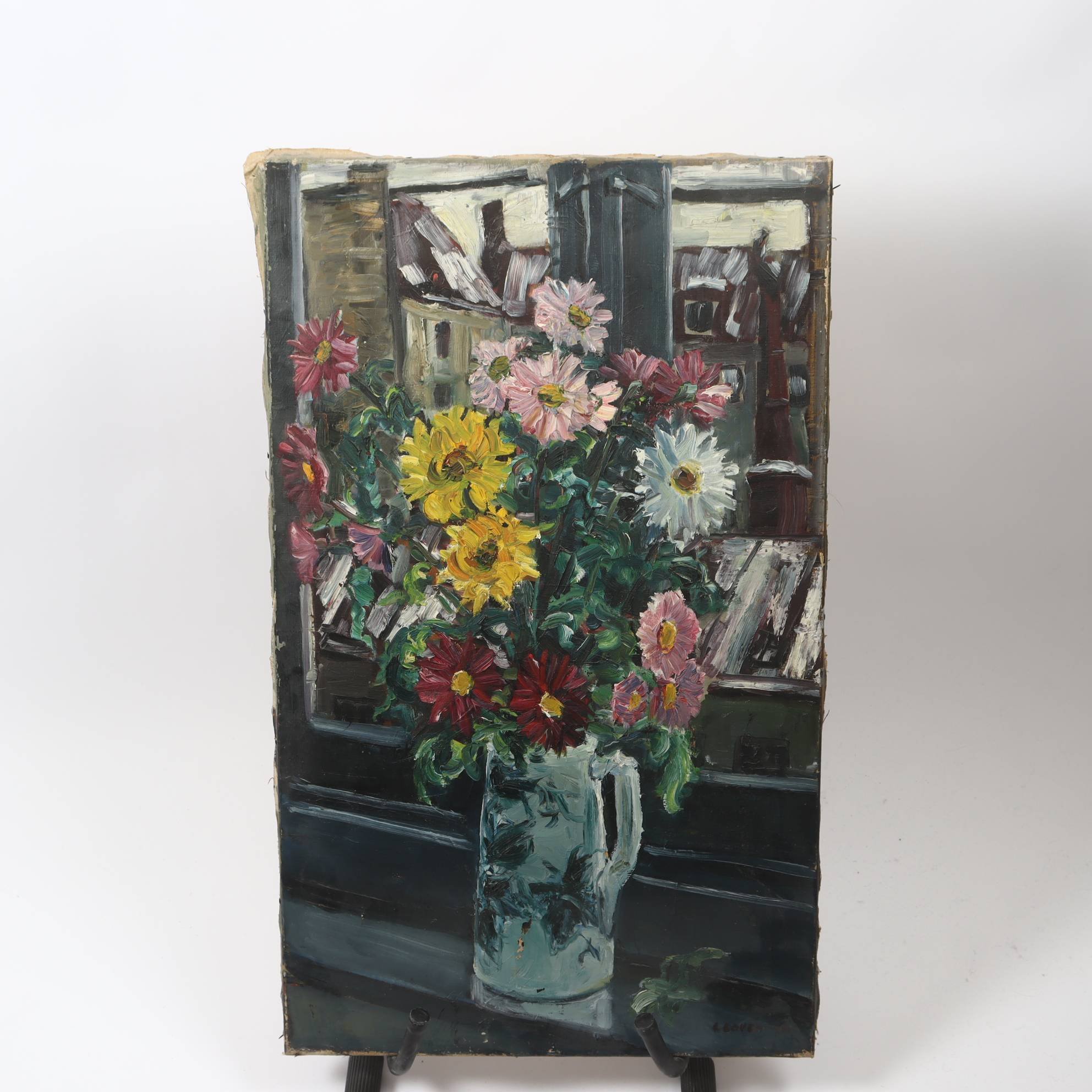 Stillében, olja på duk, sign. L Bovén. Endast avhämtning.