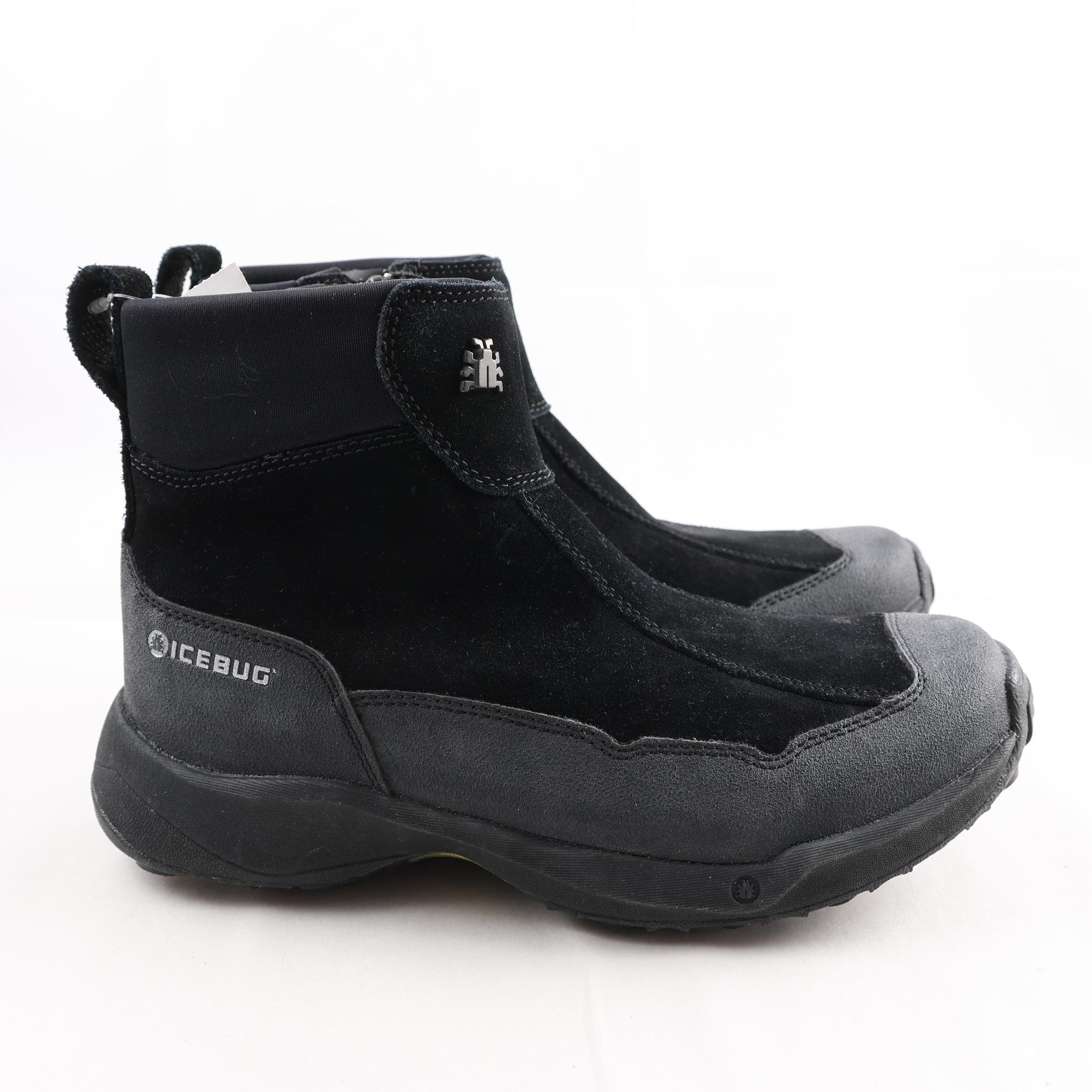 Skor, Icebug, svart, med dobbar, stl. 39