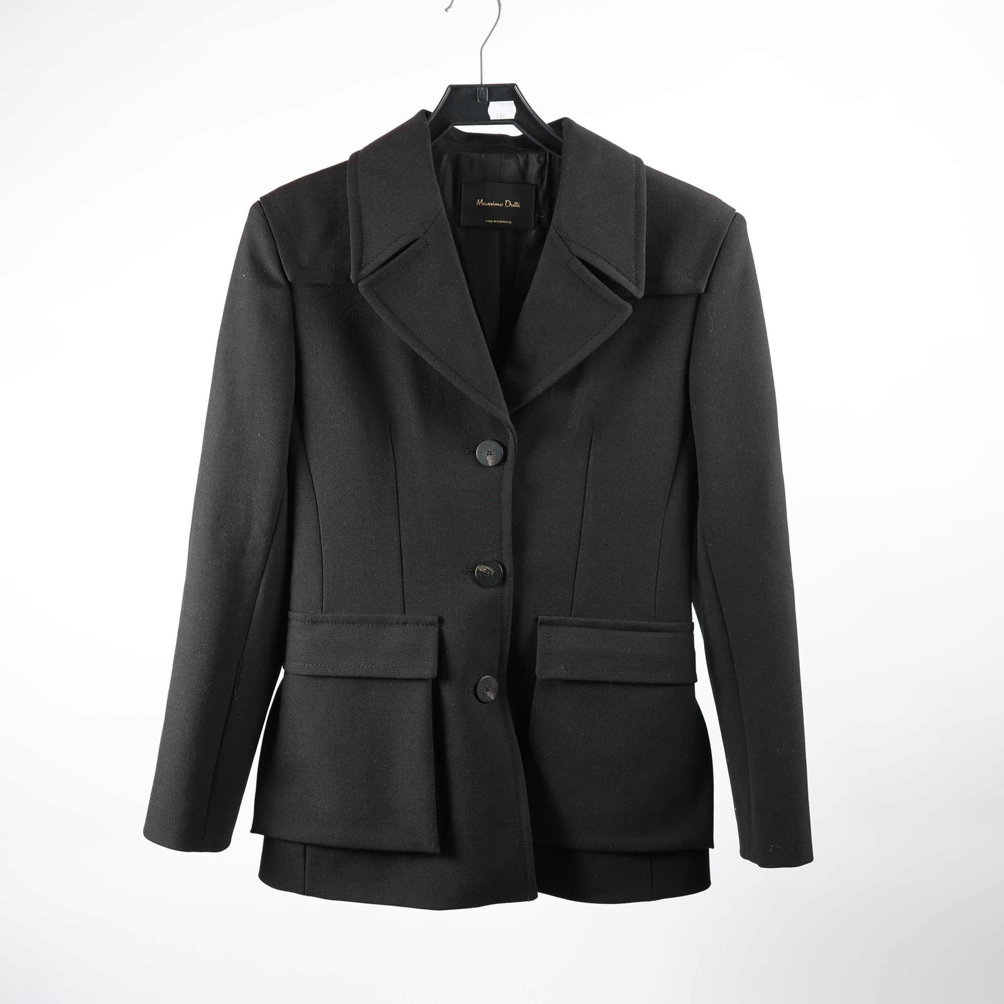 Kavaj/jacka, Massimo Dutti, svart, stl. 38