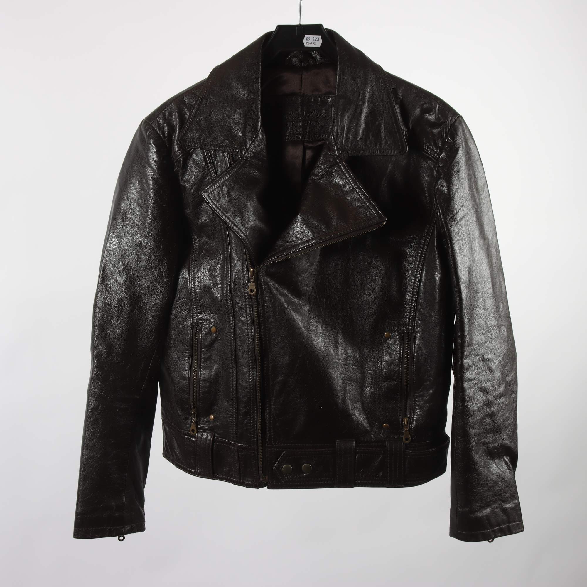 Skinnjacka, Color Plus, 100% läder, stl. M