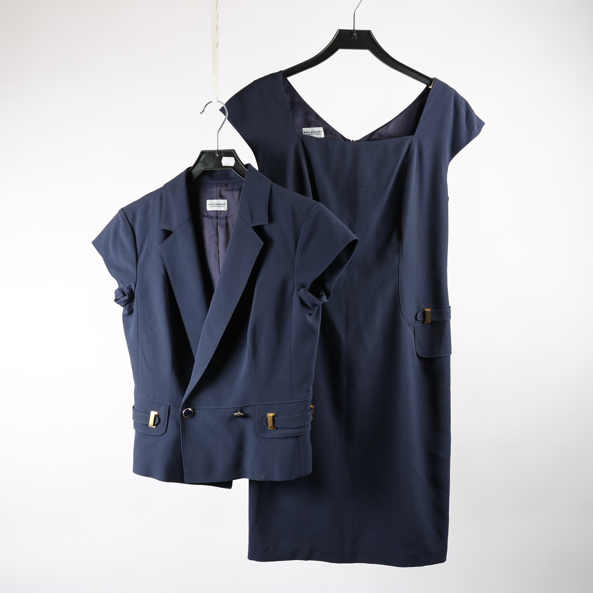 Dräkt, Philosophy Di Alberta Ferretti, blå, stl. 38