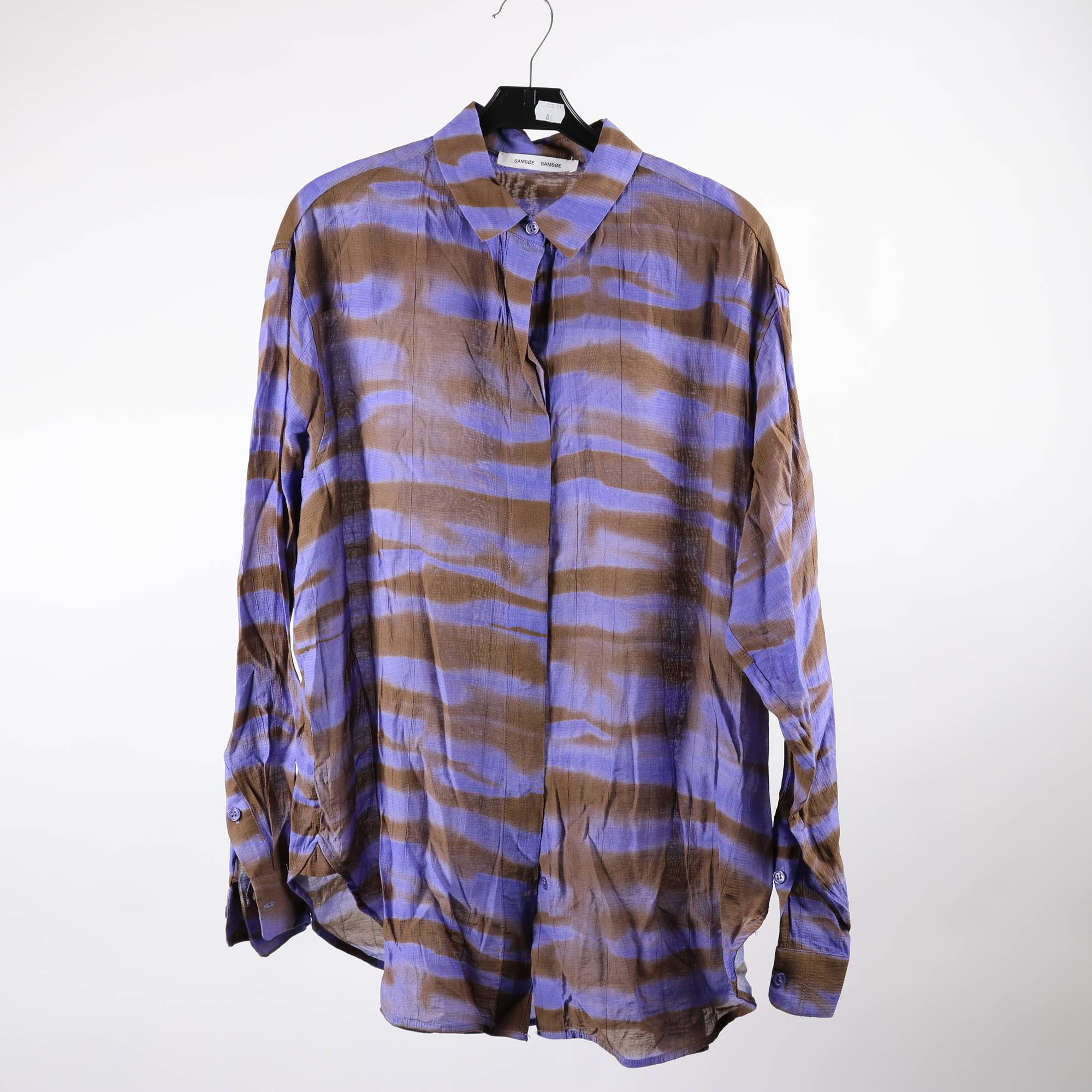 Blus, Samsøe Samsøe, mönstrad, stl. S (oversize)