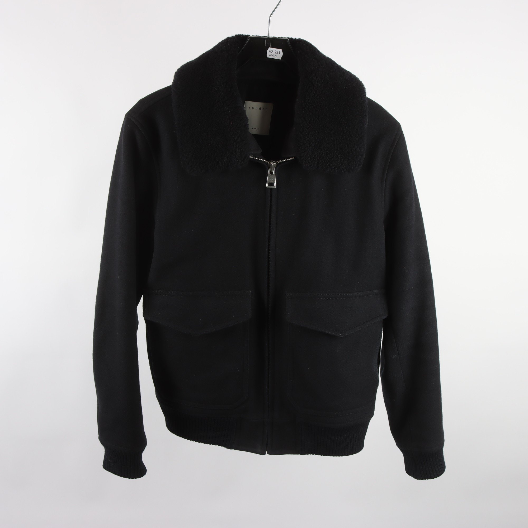 Jacka, Sandro Paris, ull- & kashmirblandning, stl. M