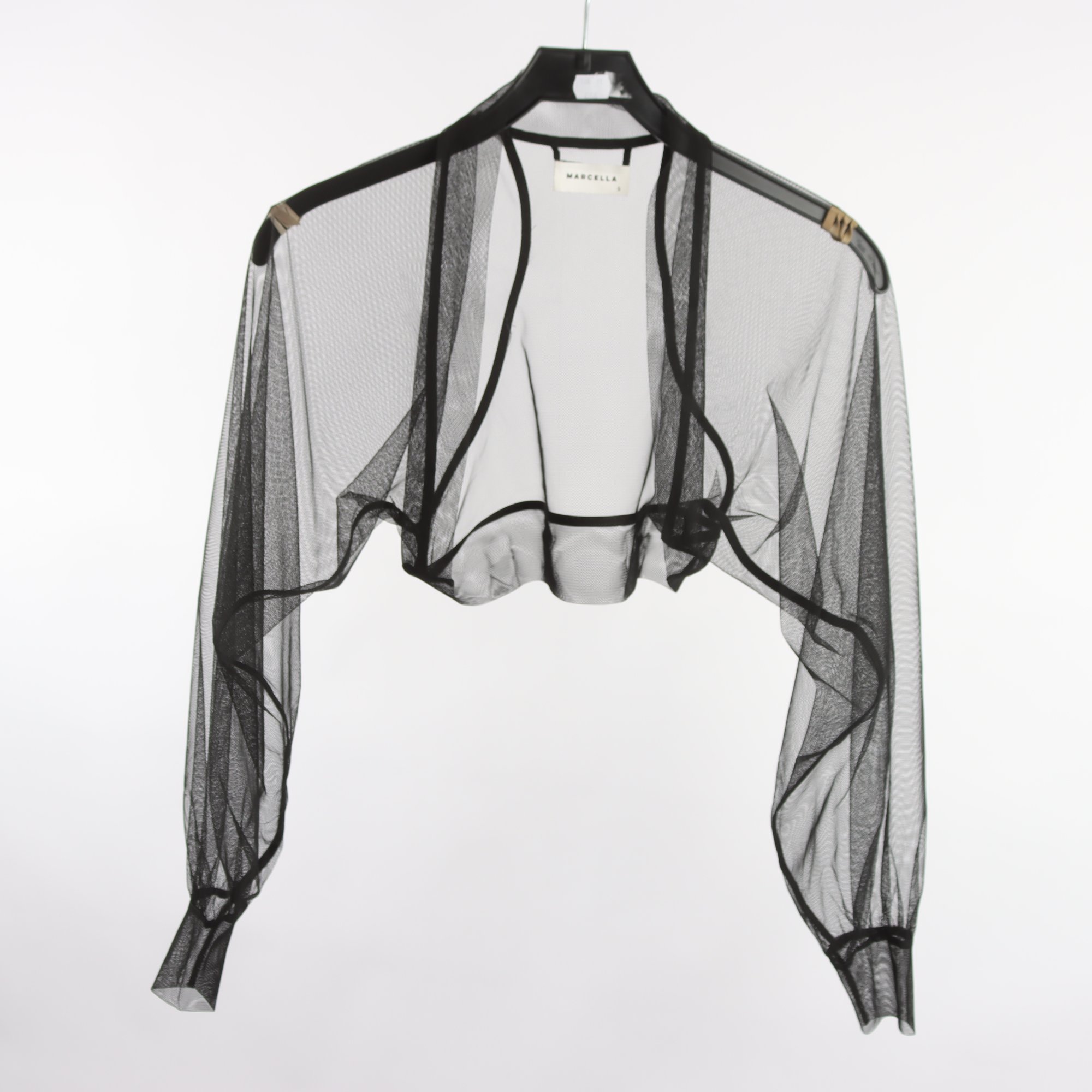 Tröja, Marcella, svart, nät, stl. ca. one size.