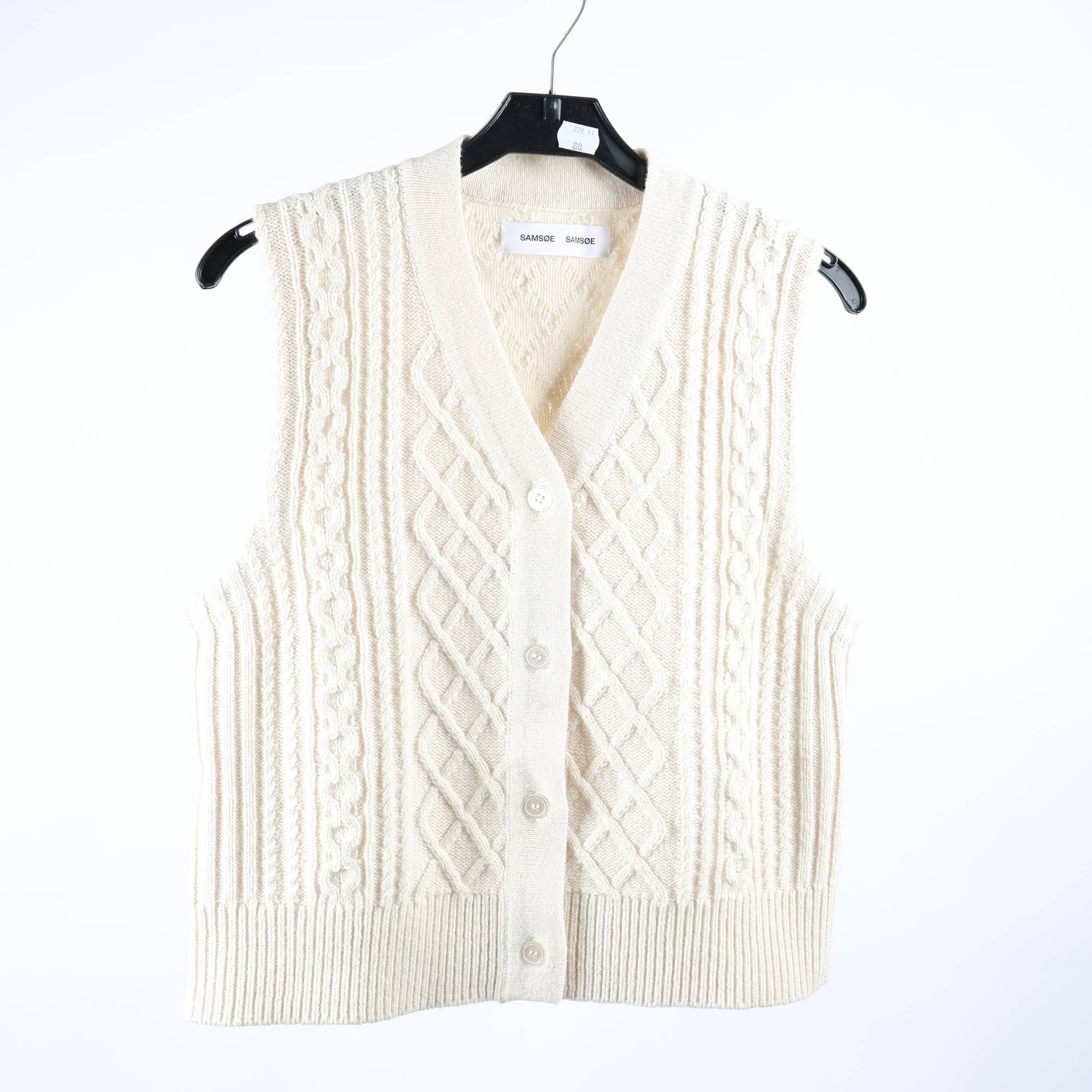 Väst, Samsøe Samsøe, ljusbeige, stl ca. S