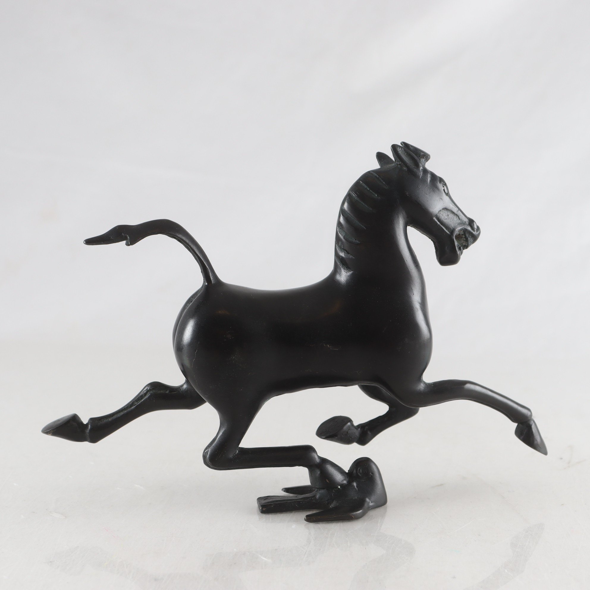 Skulptur, brons, efter ”Den flygande hästen från Gansu”, Kina