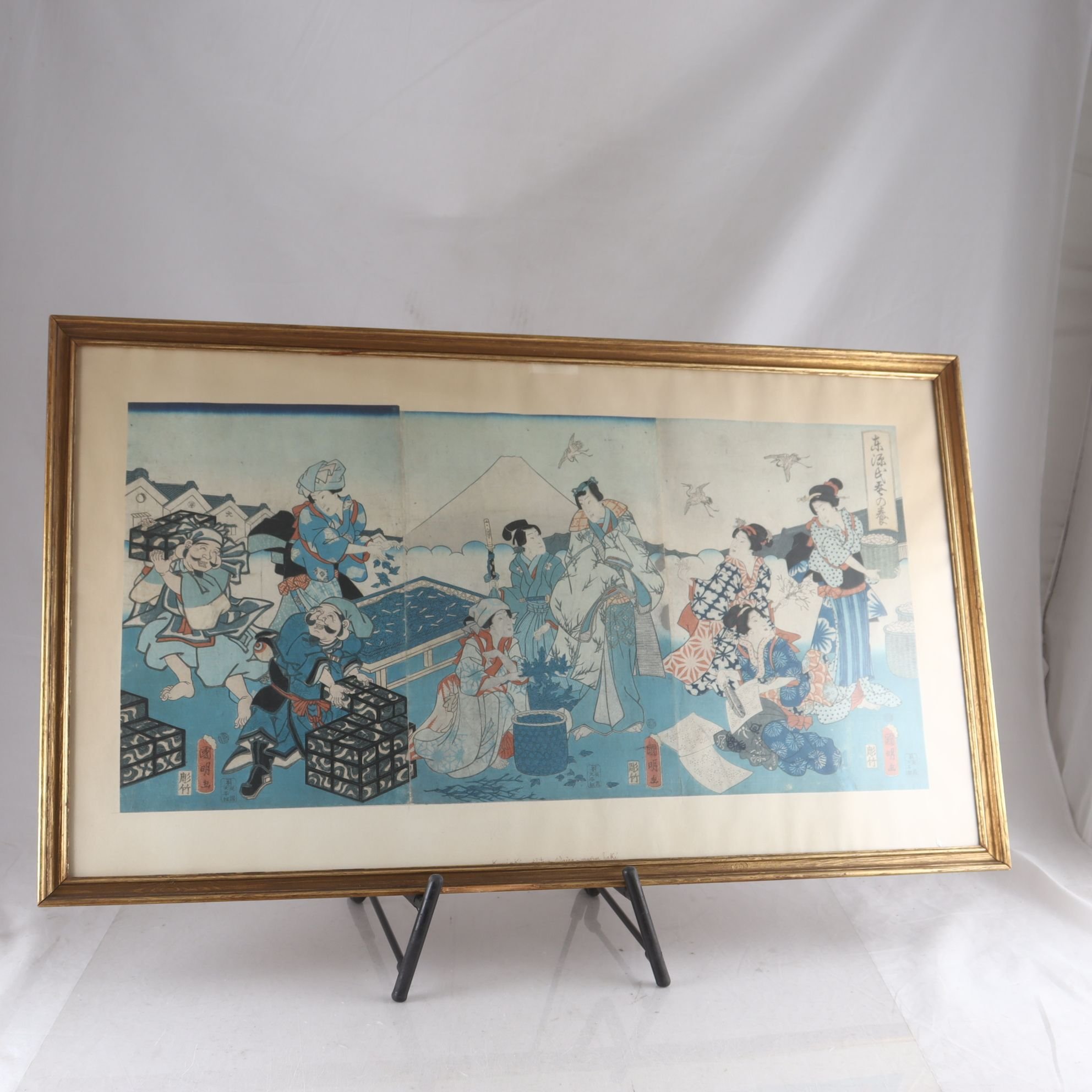 Färgträsnitt, Utagawa Kunisada,(1786-1865), ca 1850, Japan. Endast avhämtning.