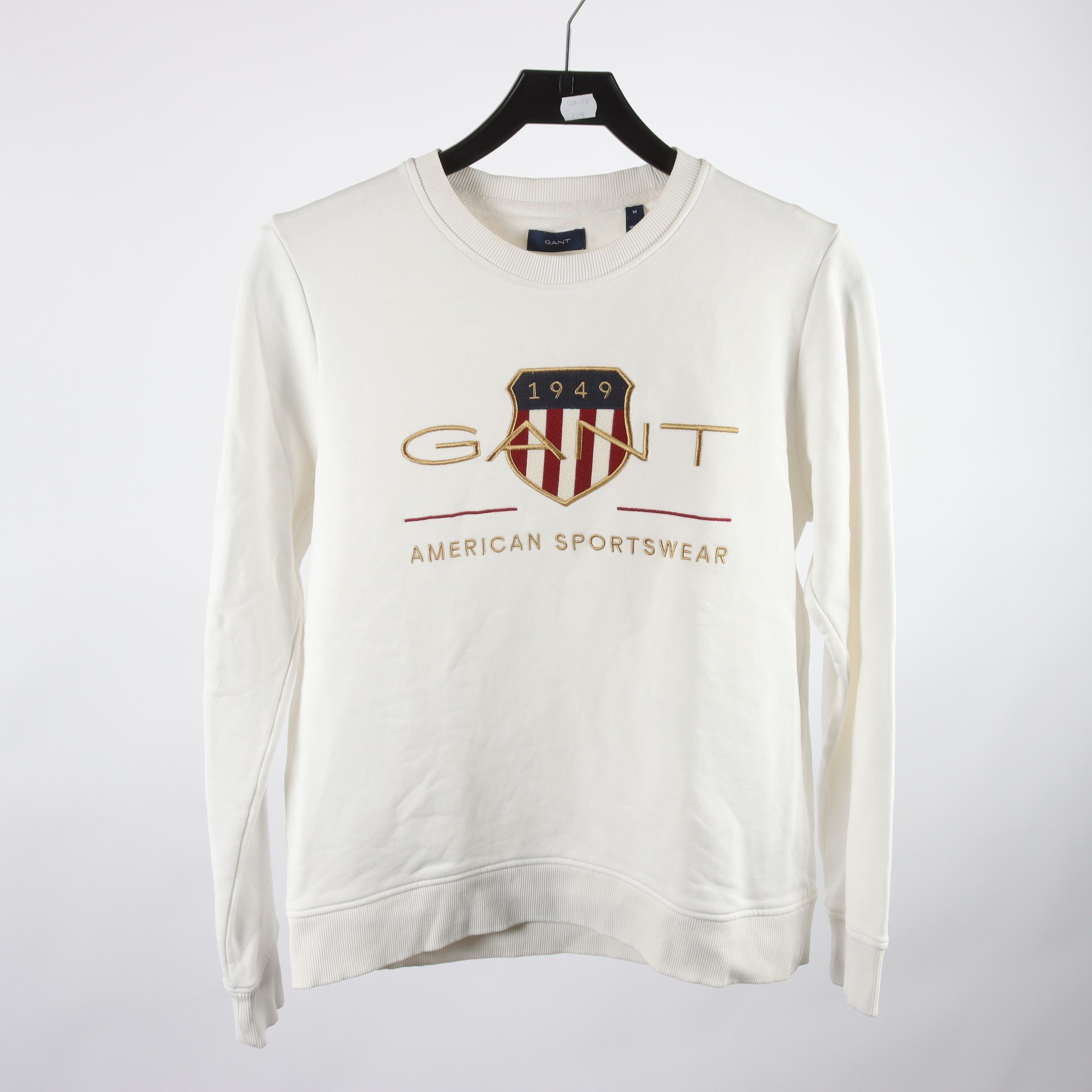 Sweatshirt, Gant, vit, stl. M.