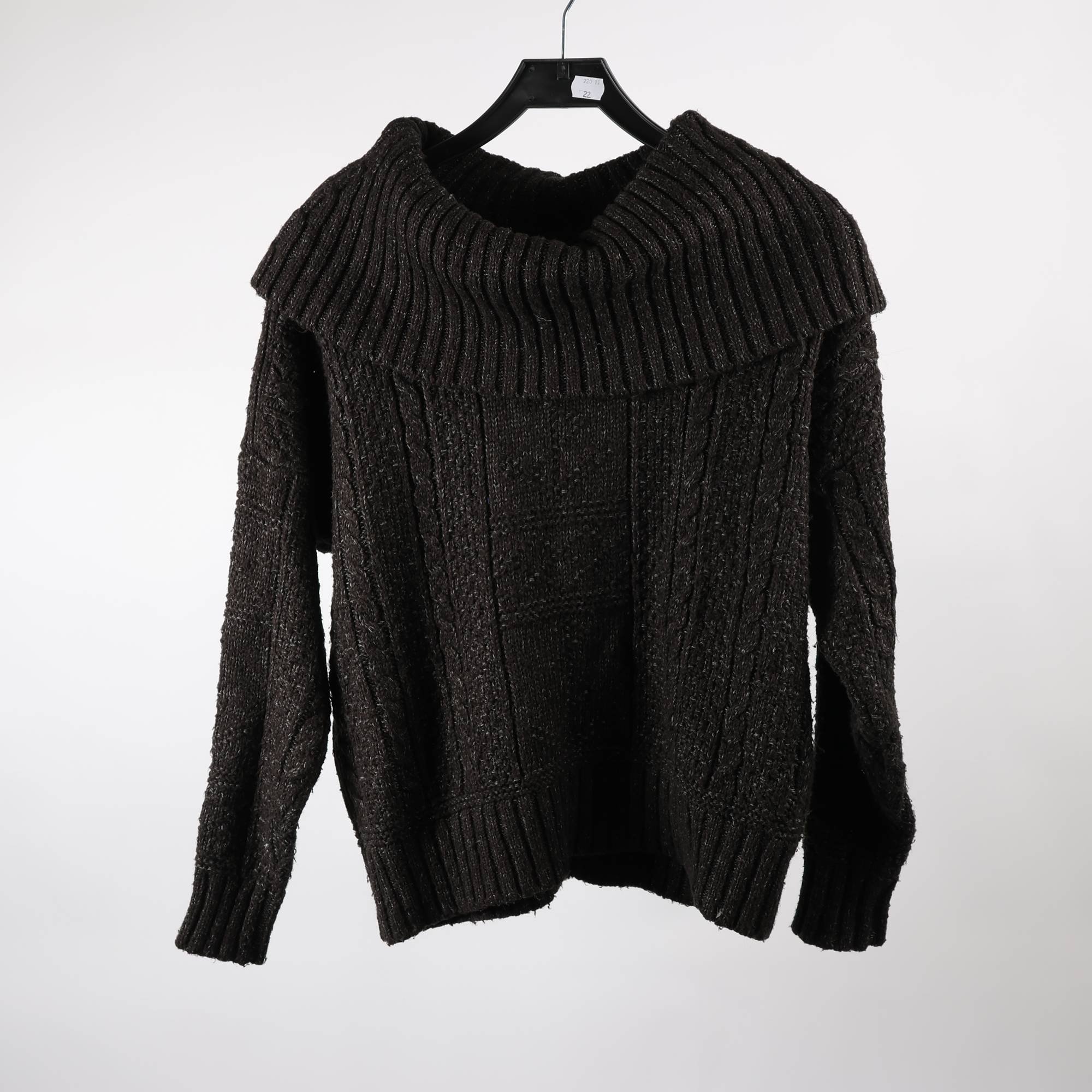 Tröja, Ralph Lauren, svart, grå melerad, stl. S