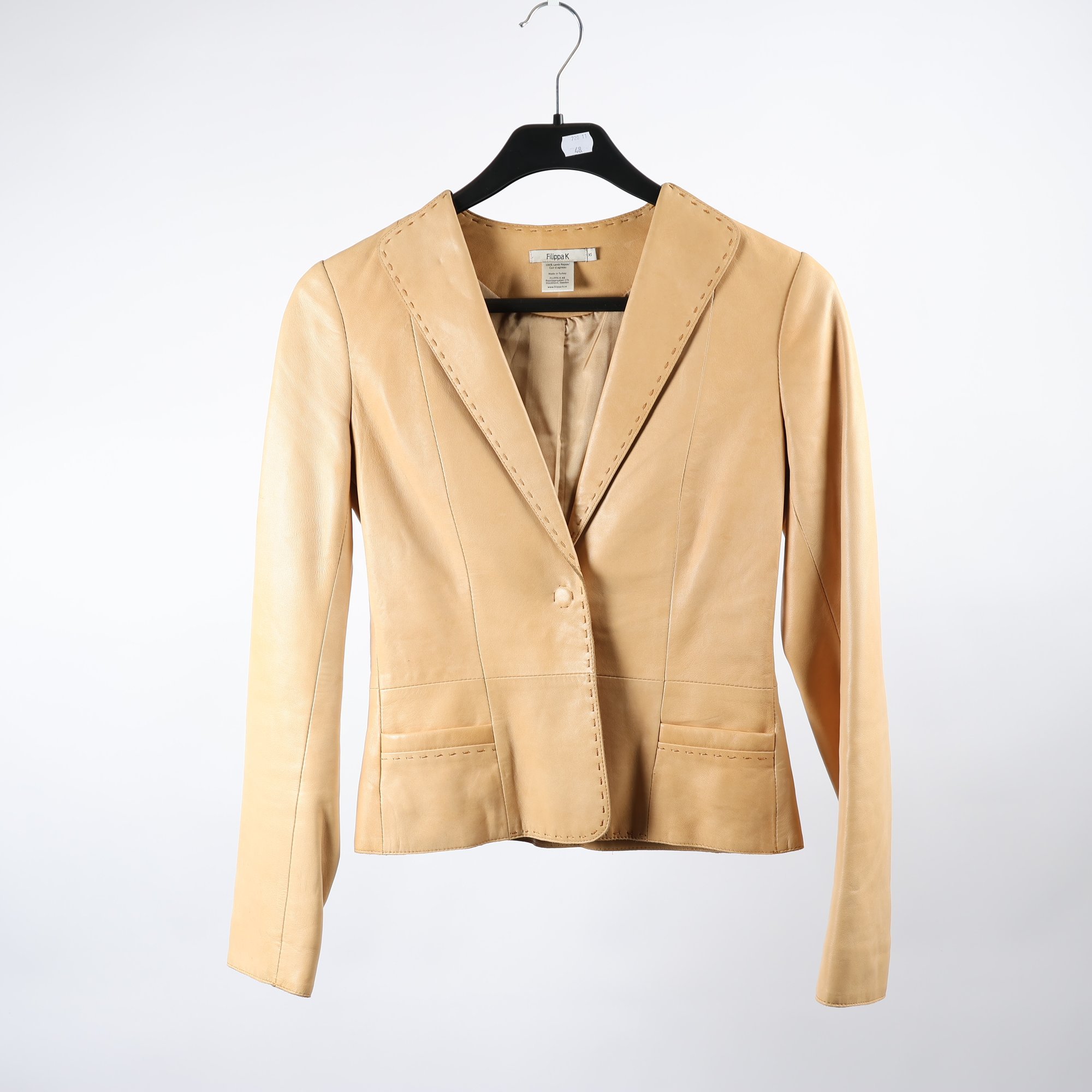 Skinnkavaj, Filippa K, beige, stl. XS