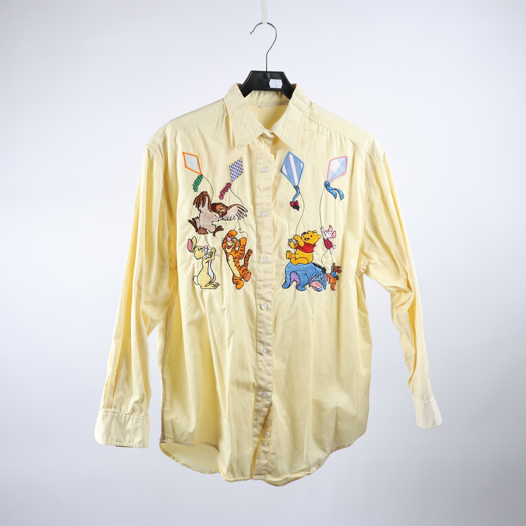 Skjorta, Nalle Puh, gul, stl ca. M